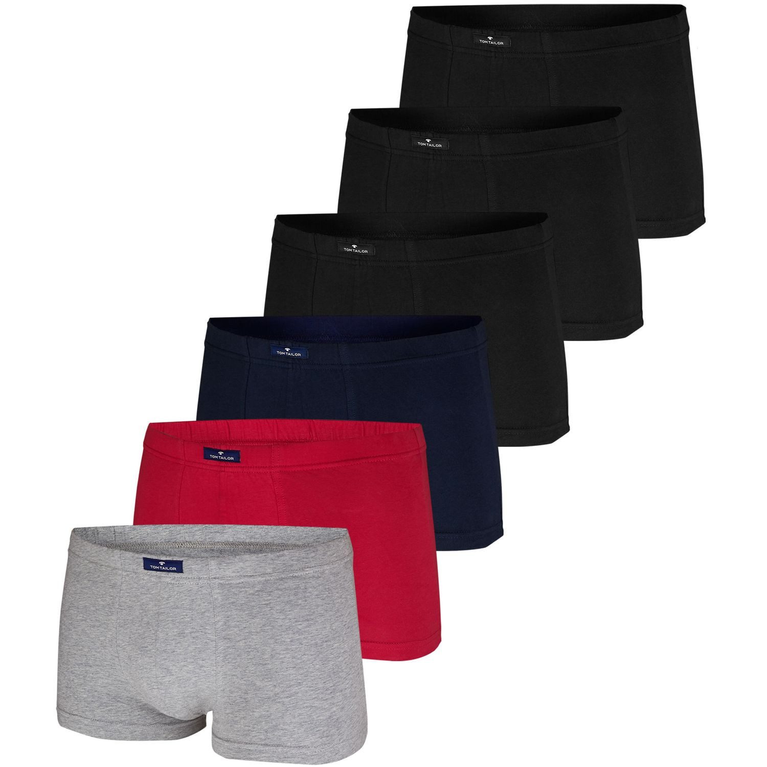 TOM TAILOR Boxershorts Colorado (Packung, 3-St., 6er-Pack) ohne Eingriff, w günstig online kaufen