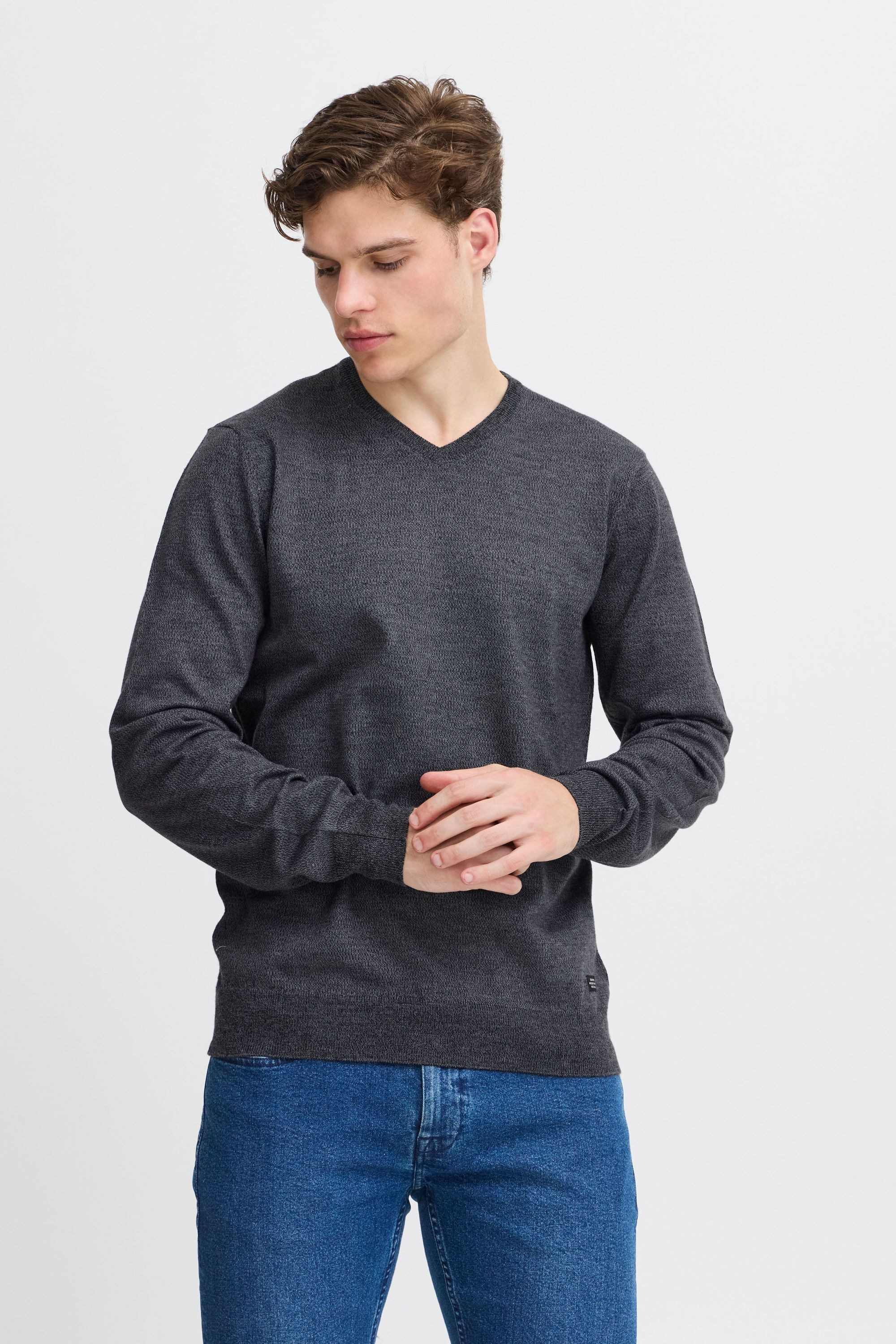 Blend Strickpullover BHBRUTON V-neck Stilvoller Strickpullover günstig online kaufen