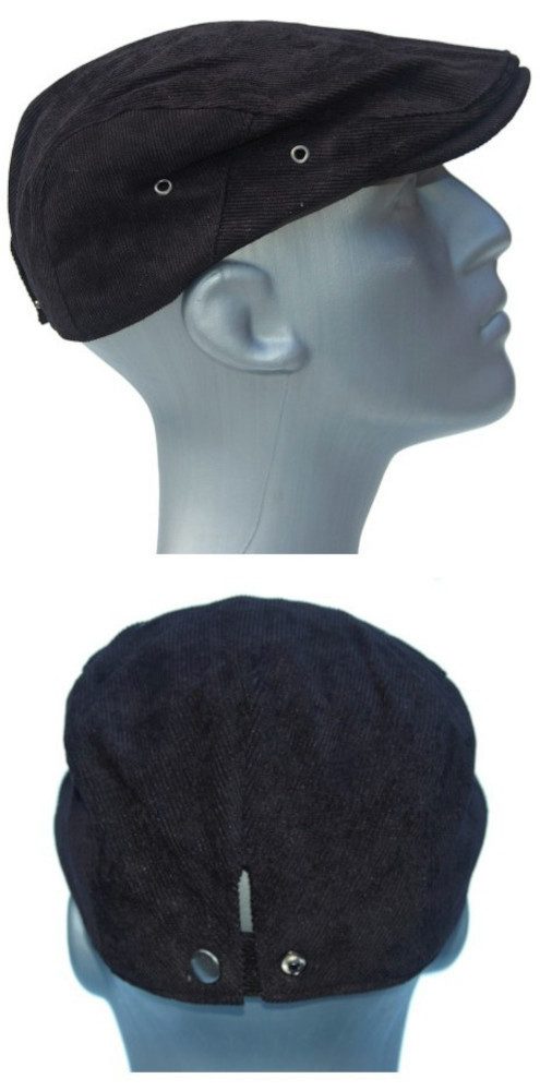 Cool4 Schiebermütze Flat Cap Feincord mit 3-fach Druckknopf-Größenverstellung Robust, bequem und individuell anpassbar – Bild 3 von 4