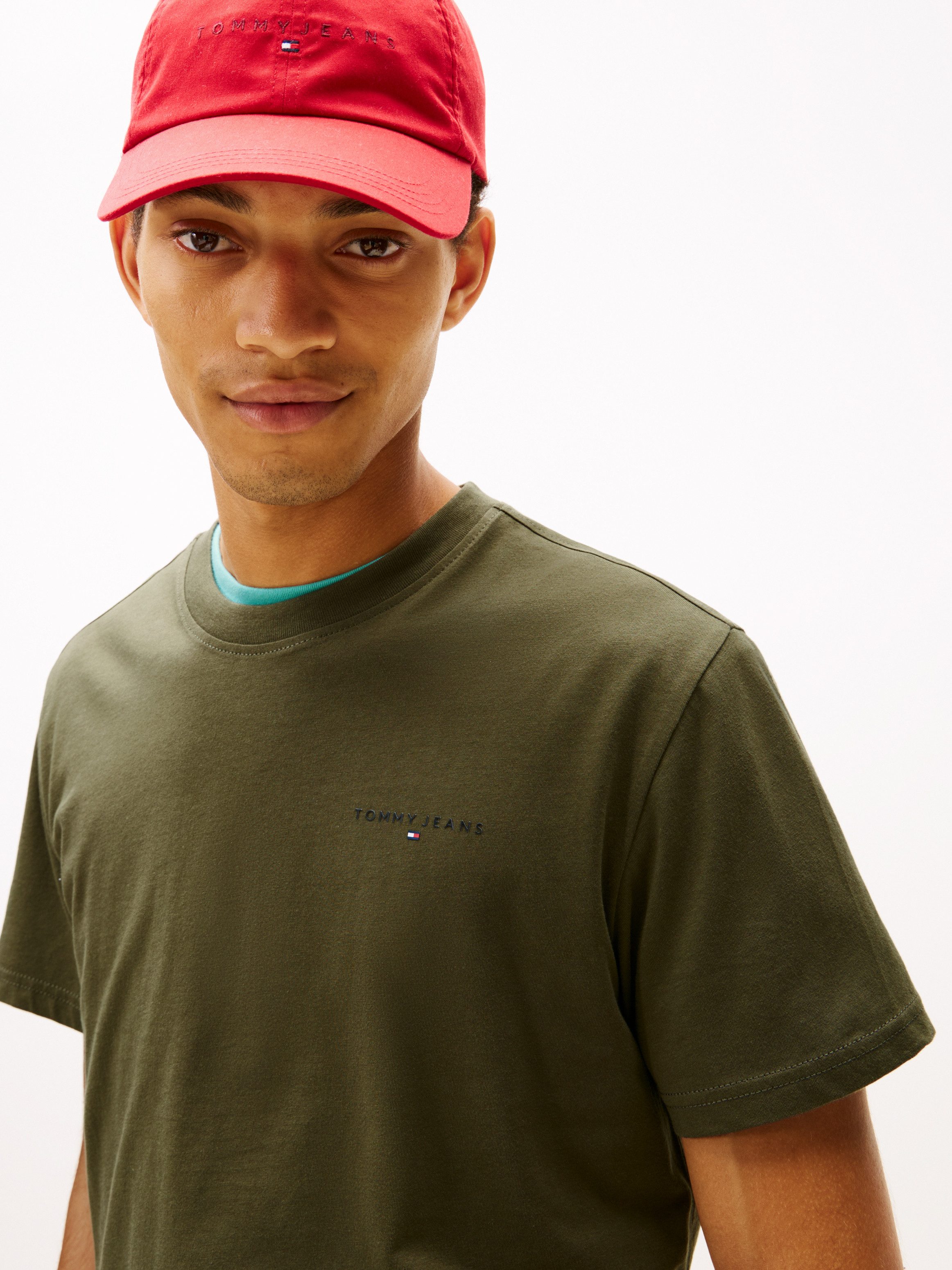 Tommy Jeans T-Shirt TJM SLIM LINEAR CHEST TEE EXT Mit Rundhalsausschnitt günstig online kaufen