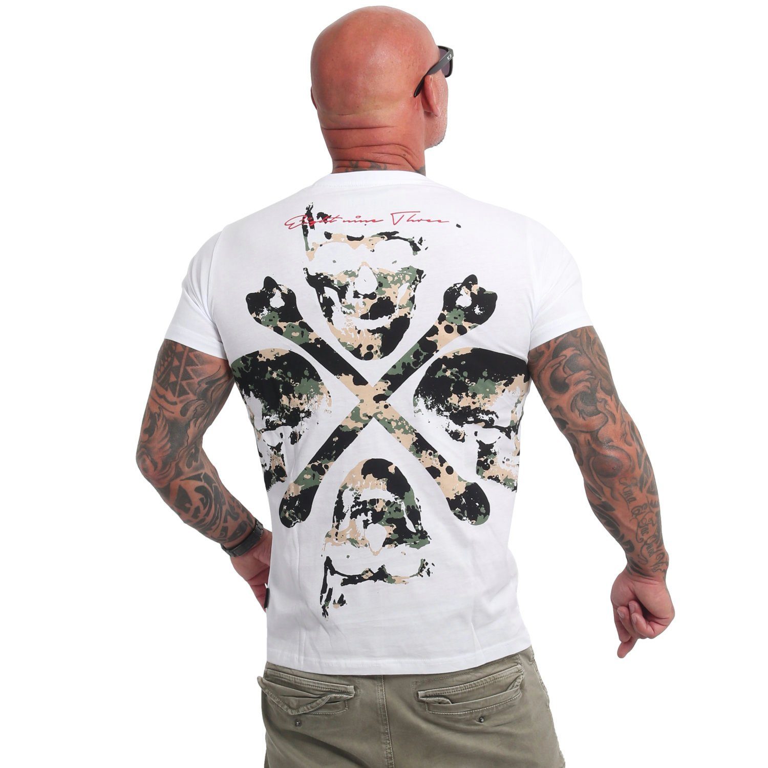 V02 T-Shirt Cruel YAKUZA weiß