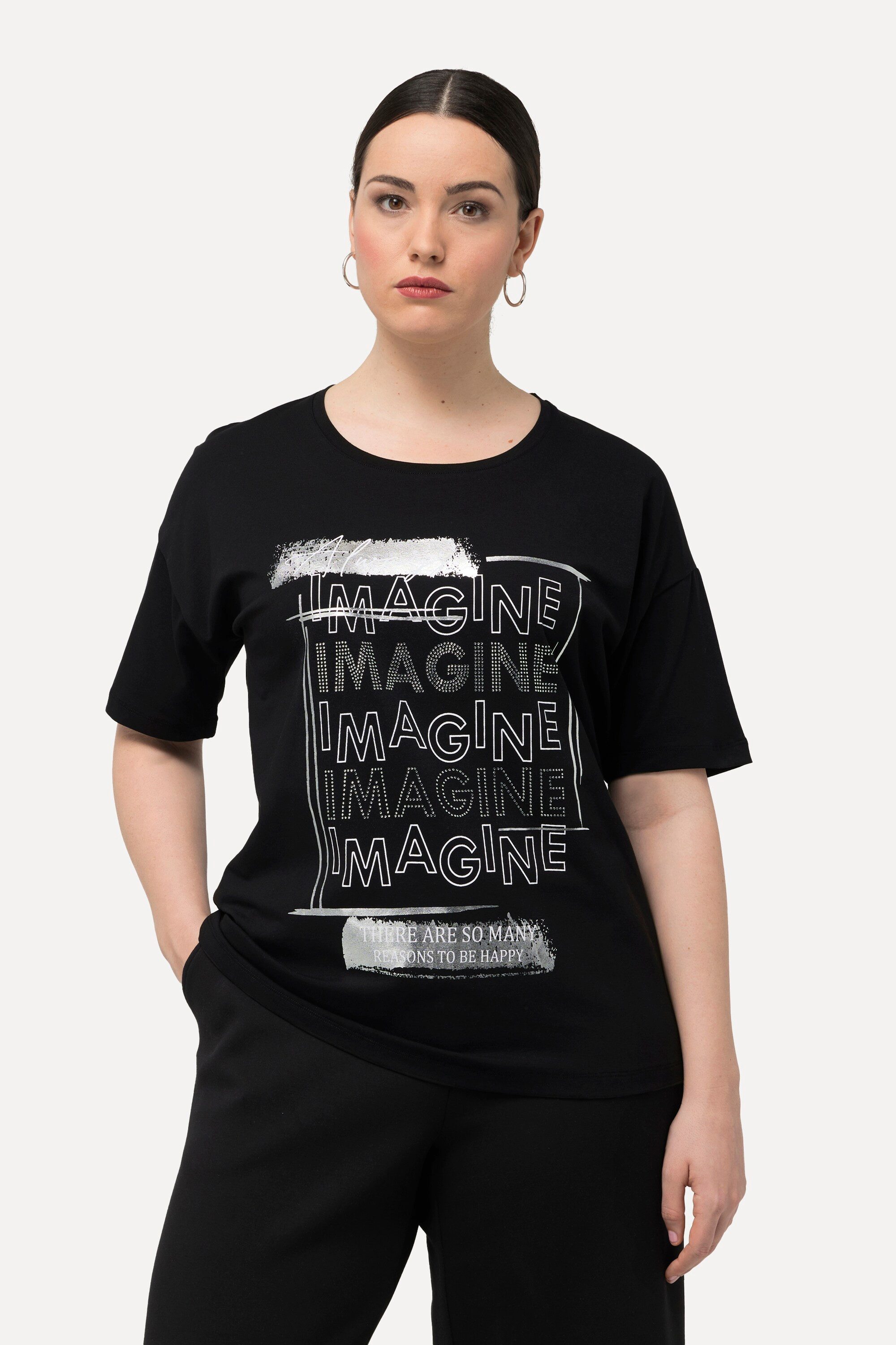 Ulla Popken T-Shirt T-Shirt Imagine Ziersteine günstig online kaufen