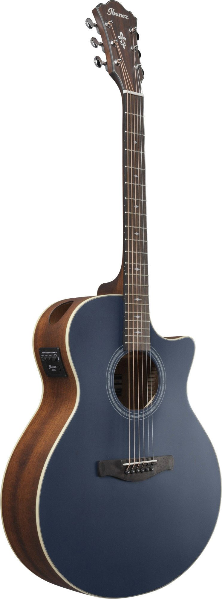 Ibanez Westerngitarre AE100-DBF Dark Tide Blue Flat, AE, Akustikgitarre mit Tonabnehmer