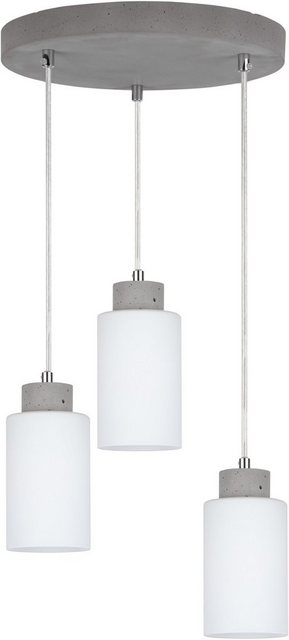 SPOT Light Pendelleuchte »KARLA«, Hängeleuchte, Lampenschirm aus hochwertigen Glas, Betonelemente handgefertigt, Naturprodukt - nachhaltig, Made in Europe-Otto
