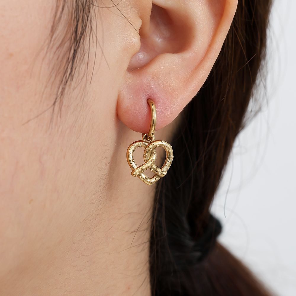 Cala Rose Paar Creolen PRETZEL LOVE