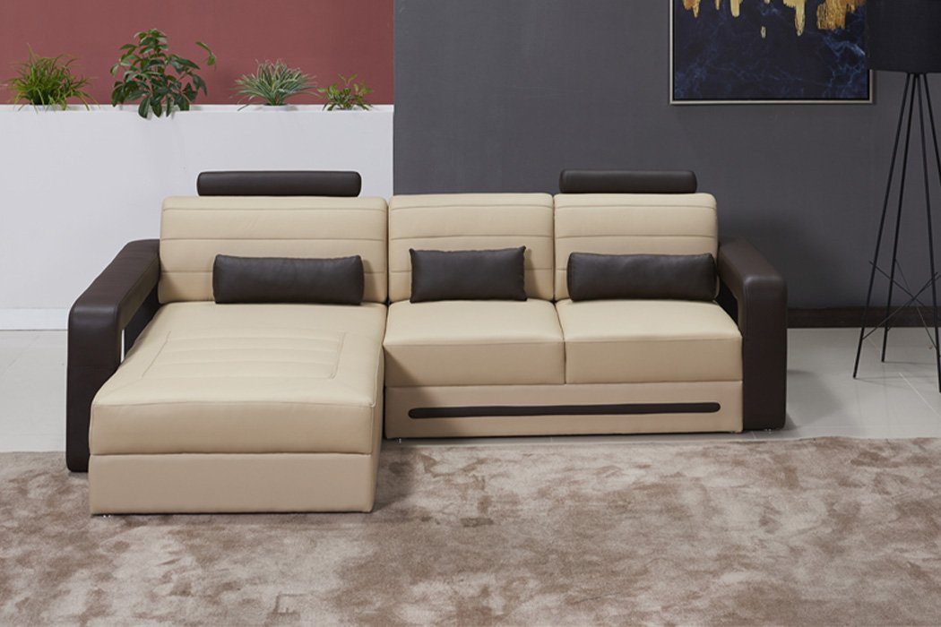 Form Garnitur Polster Couch in Ecksofa Europe JVmoebel Wohnlandschaft, Sofa Made L Ecksofa
