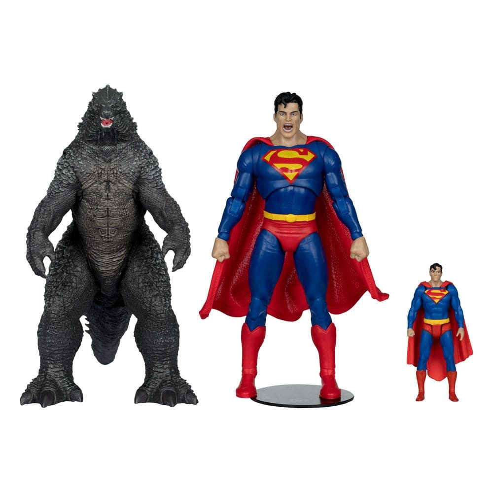McFarlane Toys Actionfigur DC Justice League Monsterverse 2er-Pack Superman Vs. Godzilla 30 cm