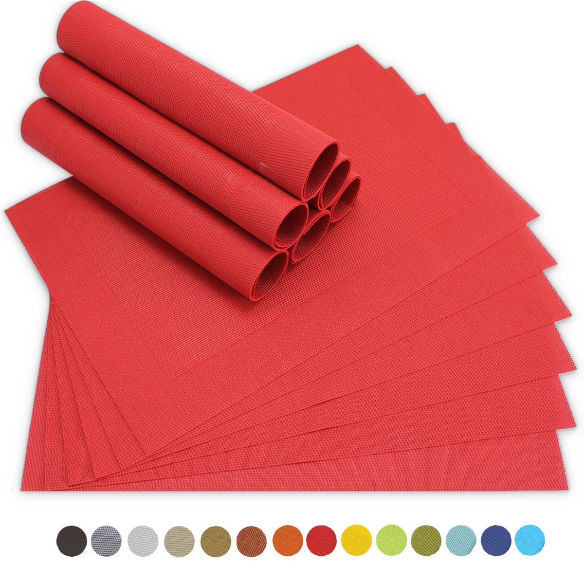 matches21 HOME & HOBBY Platzset Tischsets BORDA 12er Set Rot als Tischunter günstig online kaufen