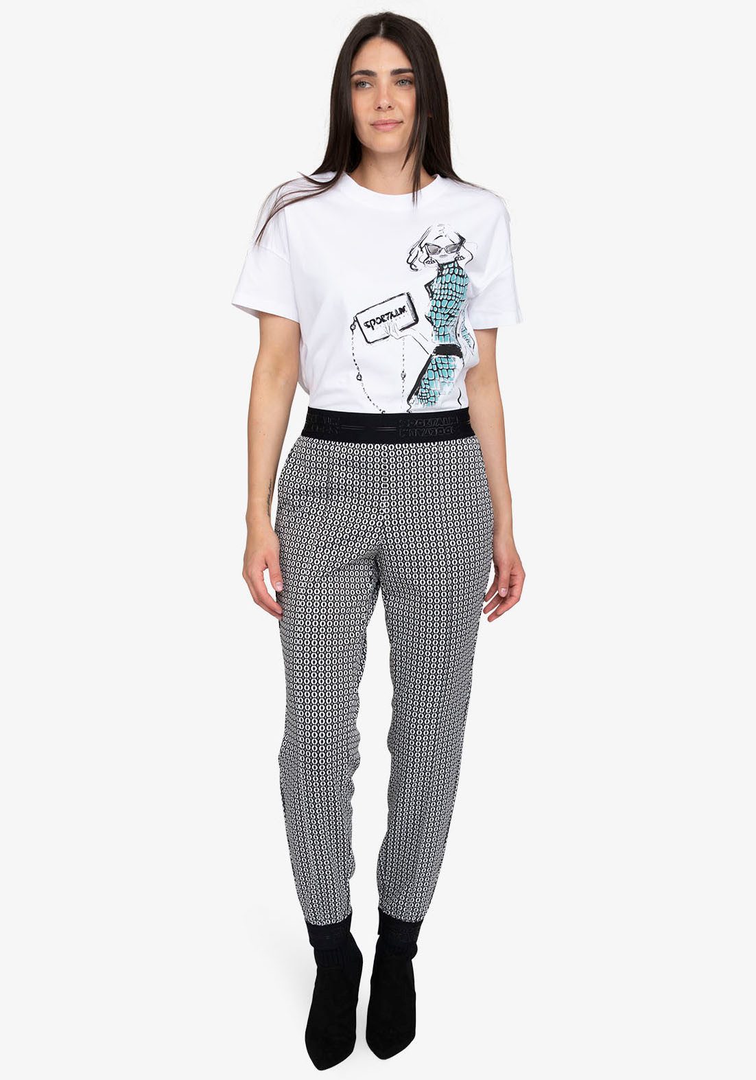 Sportalm Kitzbühel Röhrenhose mit Alloverprint