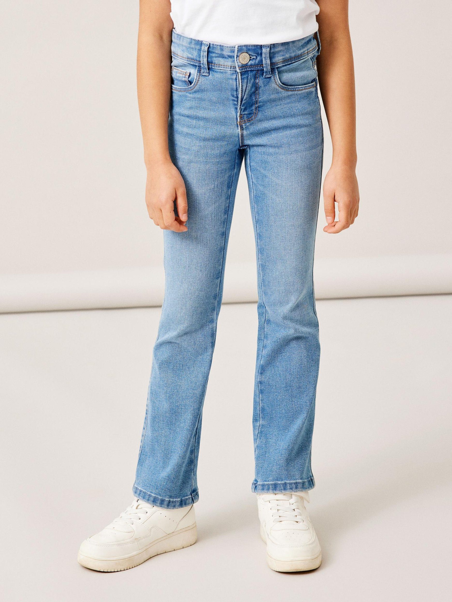 Name It Regular-fit-Jeans Straight Leg Jeans Denim NKFPOLLY NKFPOLLY SKINNY BOOT JEANS 1142-AU NOOS