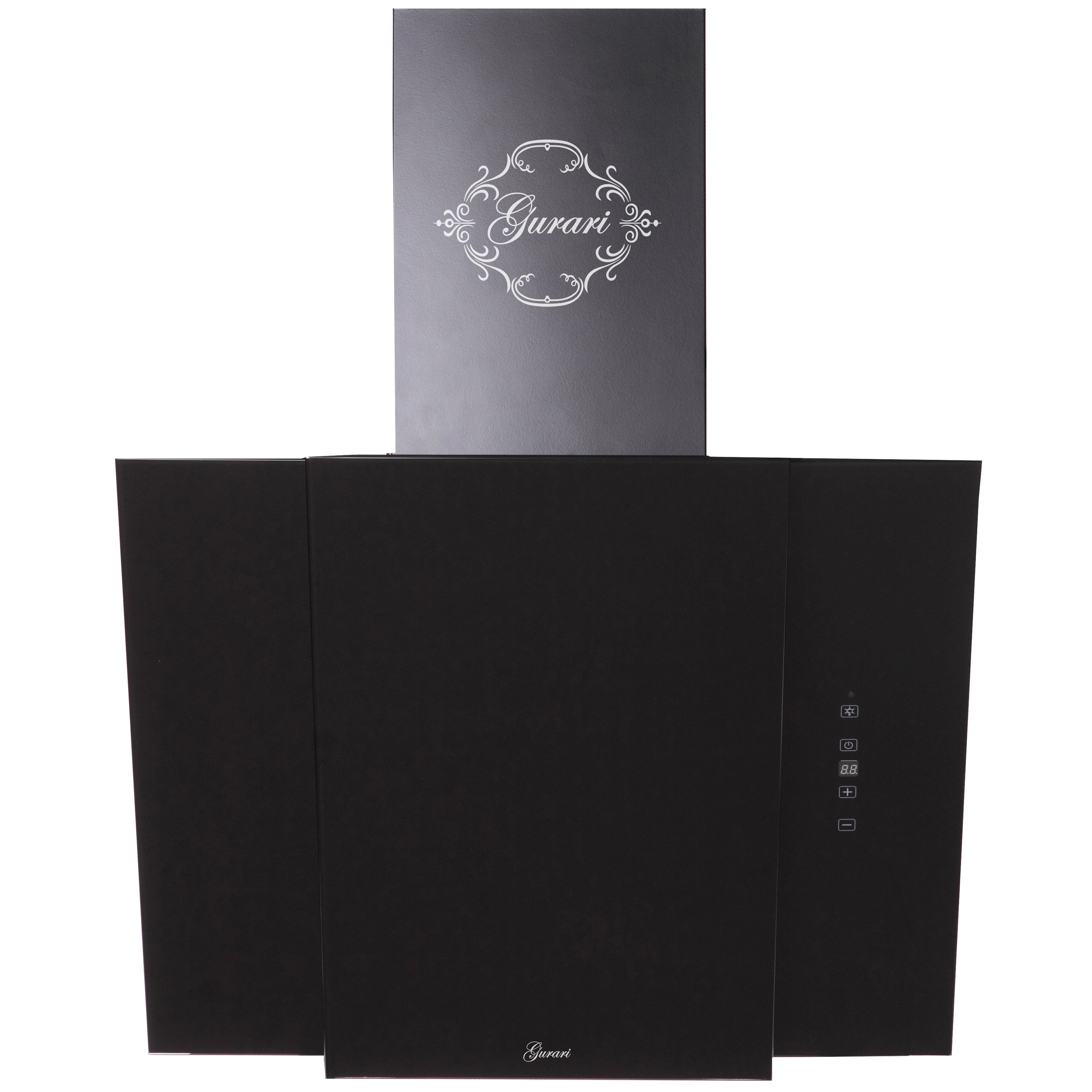 GURARI Wandhaube GCH 171 60BL PRIME N Kopffrei Dunstabzugshaube 60 cm Schwarz, 1000m³/h GCH 171 60BL PRIME N Kopffrei Dunstabzugshaube 60 cm Schwarz, 1000m³/h, Dunstabzugshaube 60 cm, Kopffreihaube, Schwarz, Schwarz Glas,1000m³/h