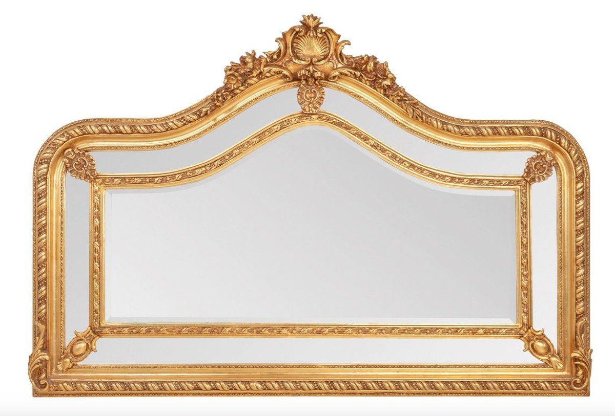 Stil Spiegel - - cm Barock Schwere x 125 Antik Gold Prunkvoller Padrino Ausführung Barockspiegel 190 Casa