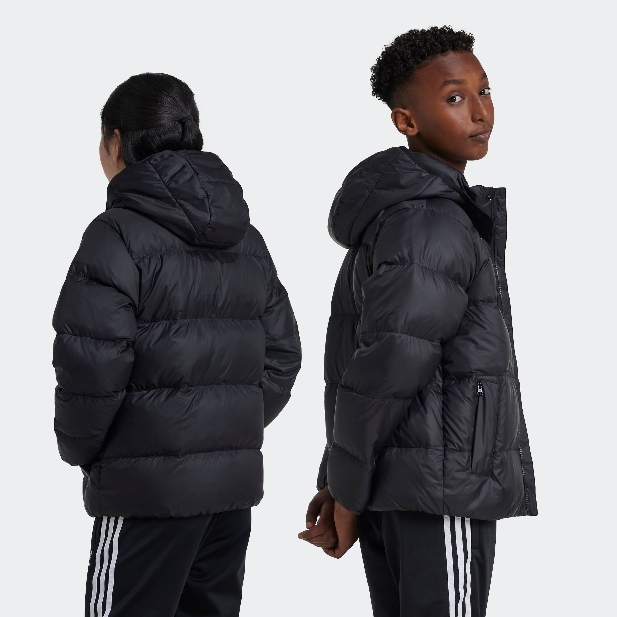 adidas Originals Steppjacke ADICOLOR KIDS mit abnehmbarer Kapuze, lockere Schnittform