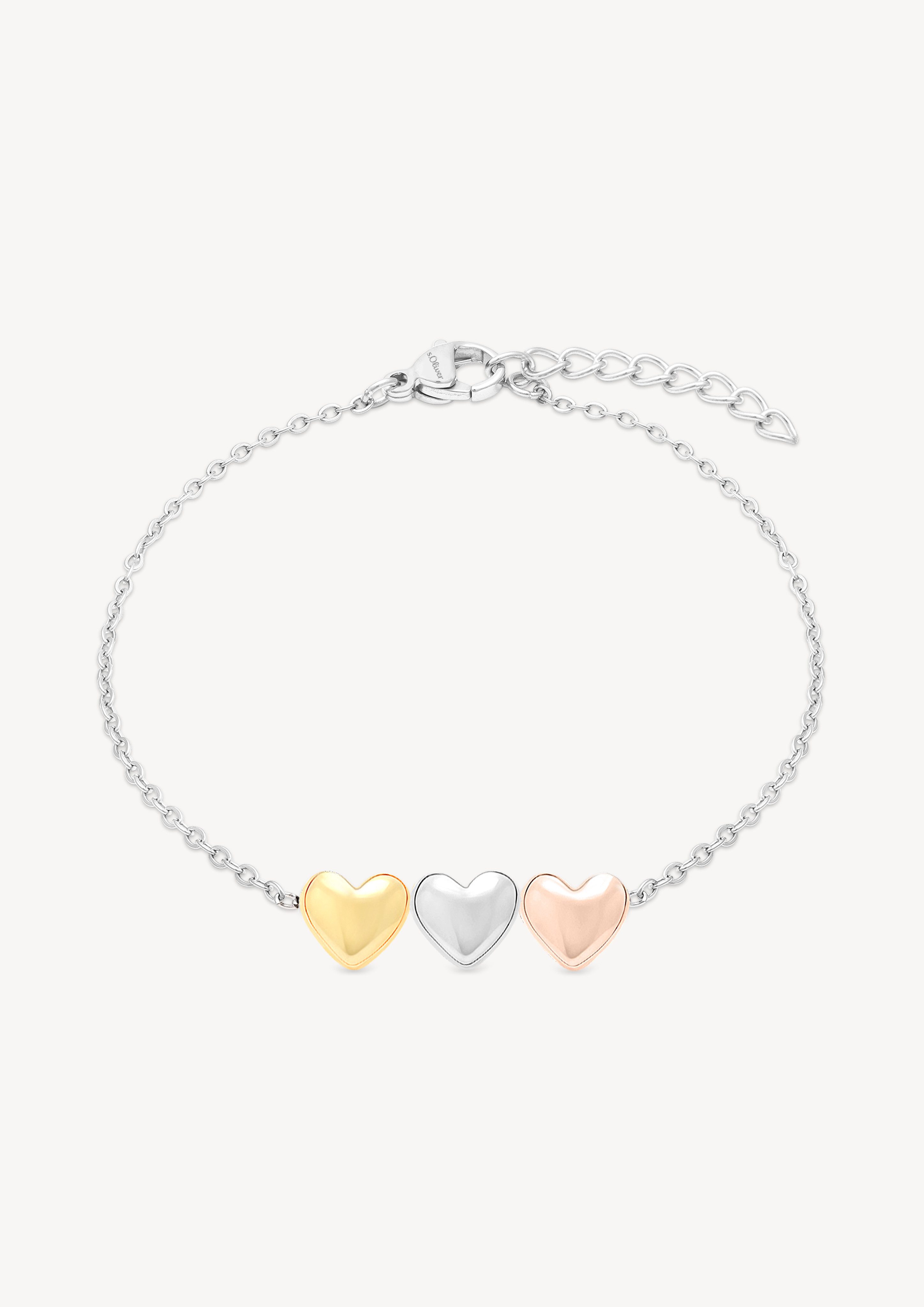 s.Oliver Armband Tricolor Hearts, Herz