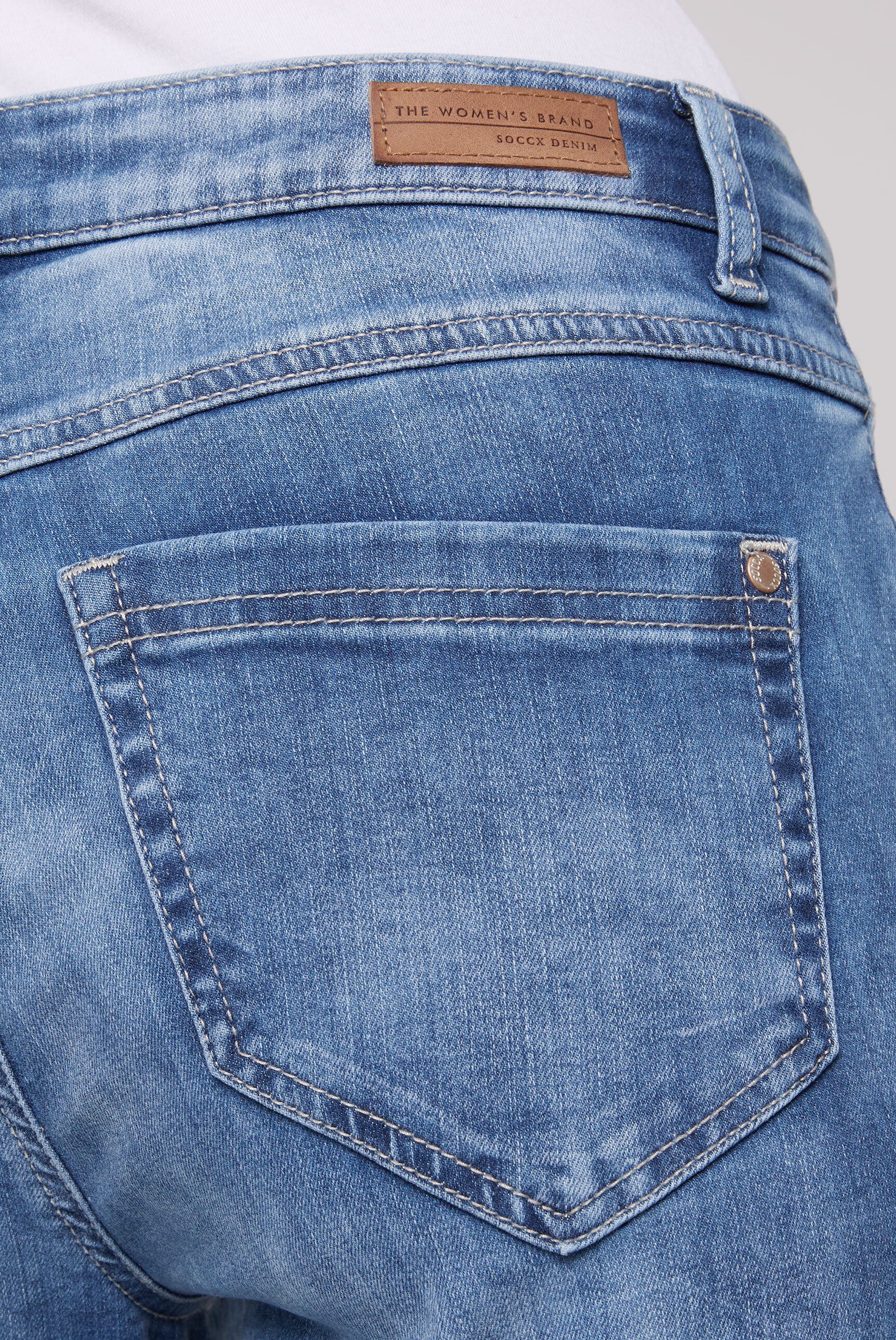 SOCCX Regular-fit-Jeans mit normaler Leibhöhe