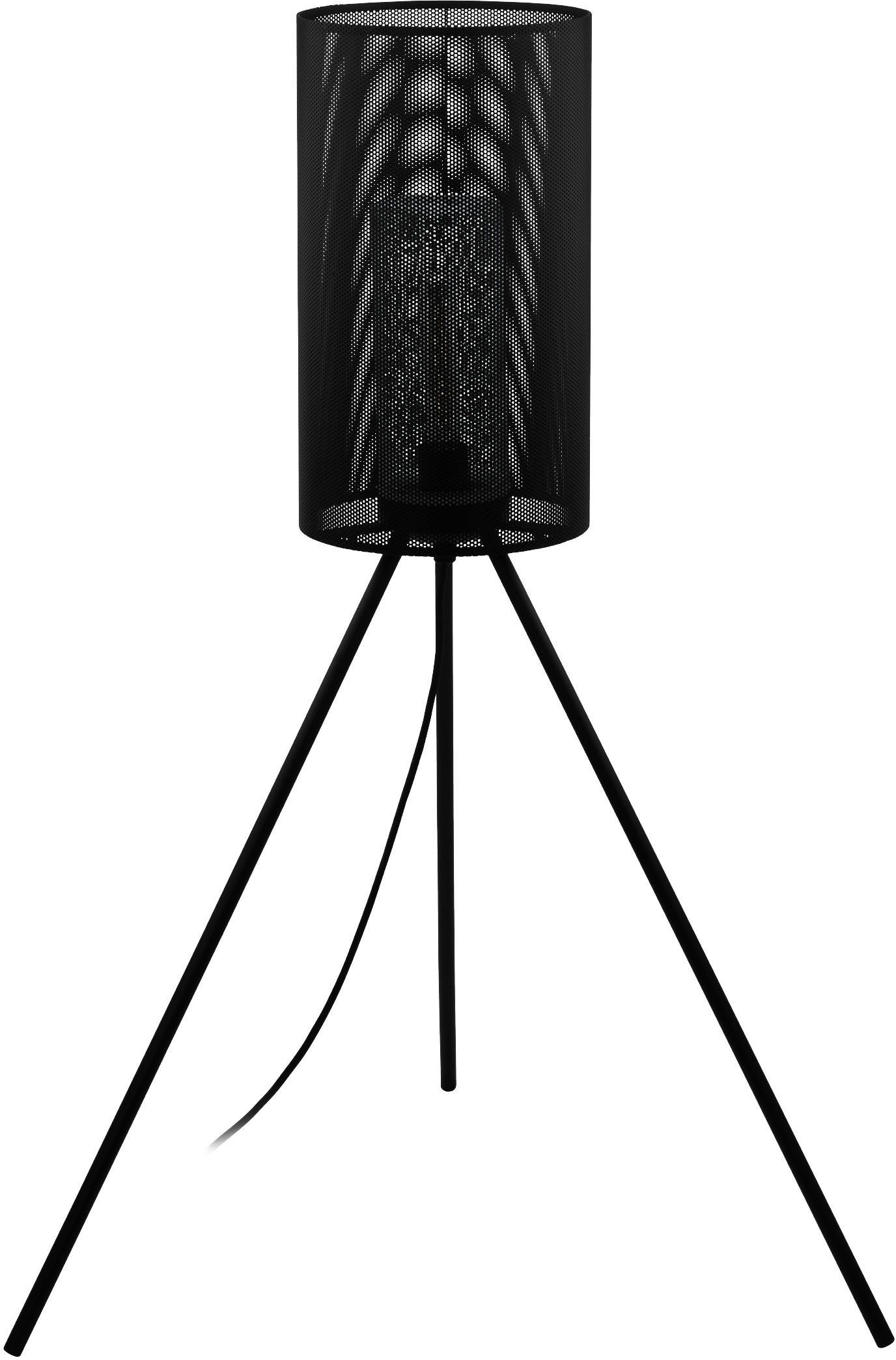 EGLO Stehlampe LADUNARA, Leuchtmittel wechselbar, ohne Leuchtmittel,  Stehleuchte in schwarz aus Stahl - exkl. E27 - 1X40W