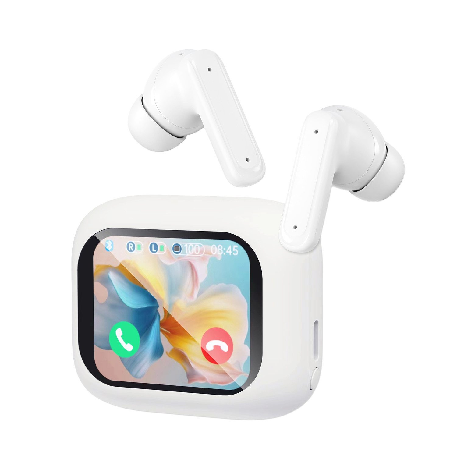 fontastic Dispa Bluetooth Kopfhörer In Ear mit ANC, ENC & Smart Case Bluetooth-Kopfhörer (in ear Kopfhörer)