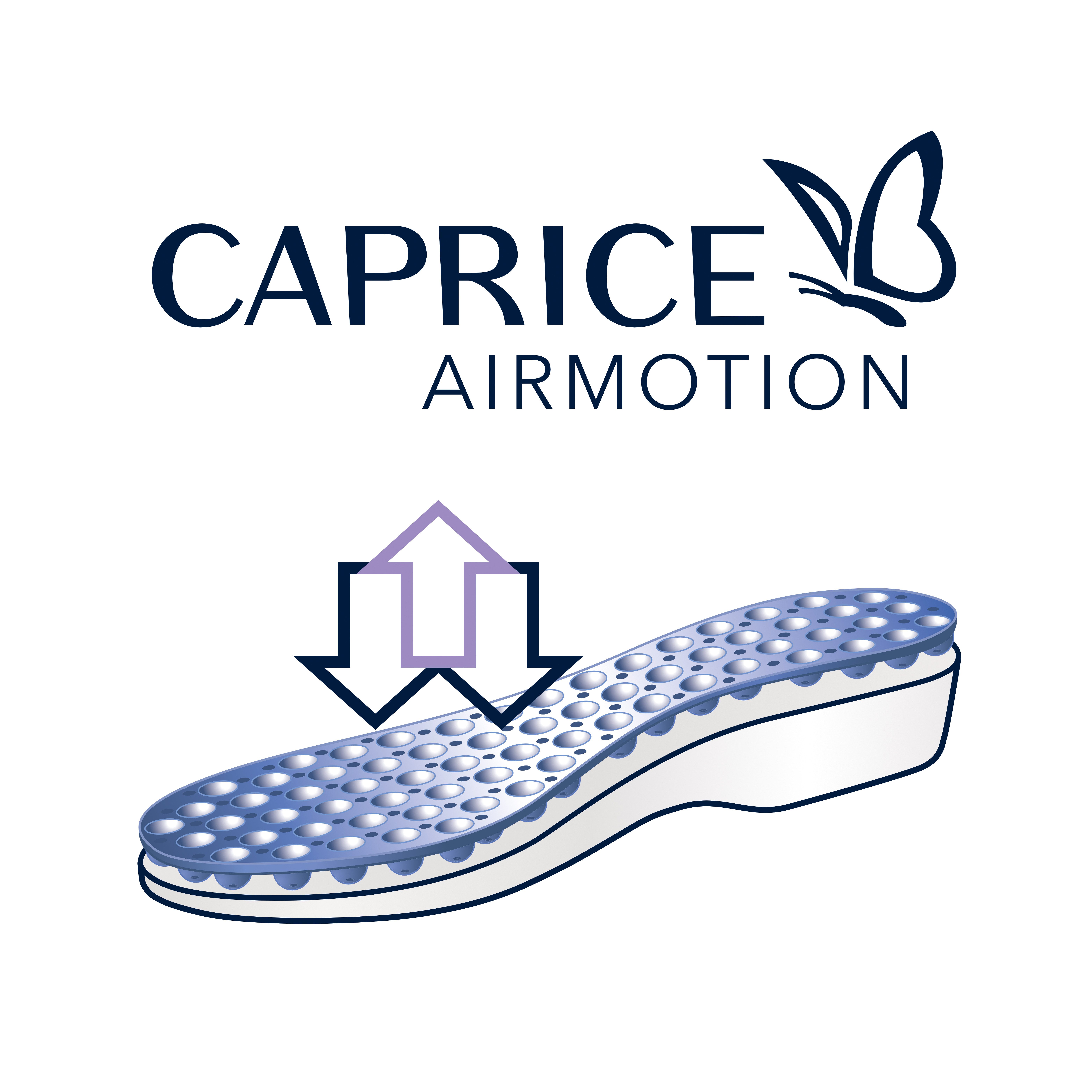 Caprice Slipper Sneaker, Freizeitschuh, Schlupfschuh mit Wechselfußbett in Weite G