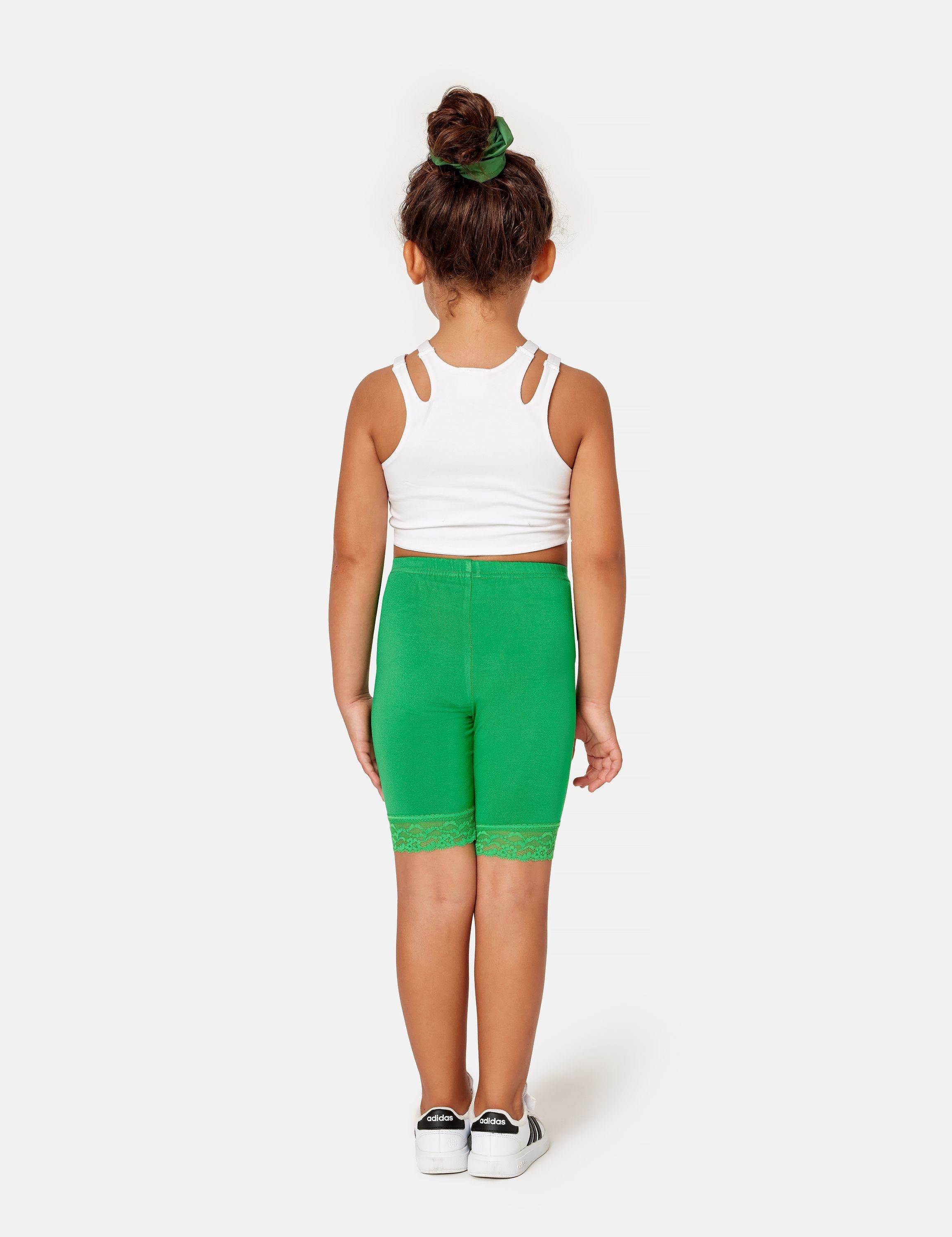 Merry aus Grün MS10-434 Kurze Bund Leggings Viskose elastischer (1-tlg) Mädchen Leggings Style