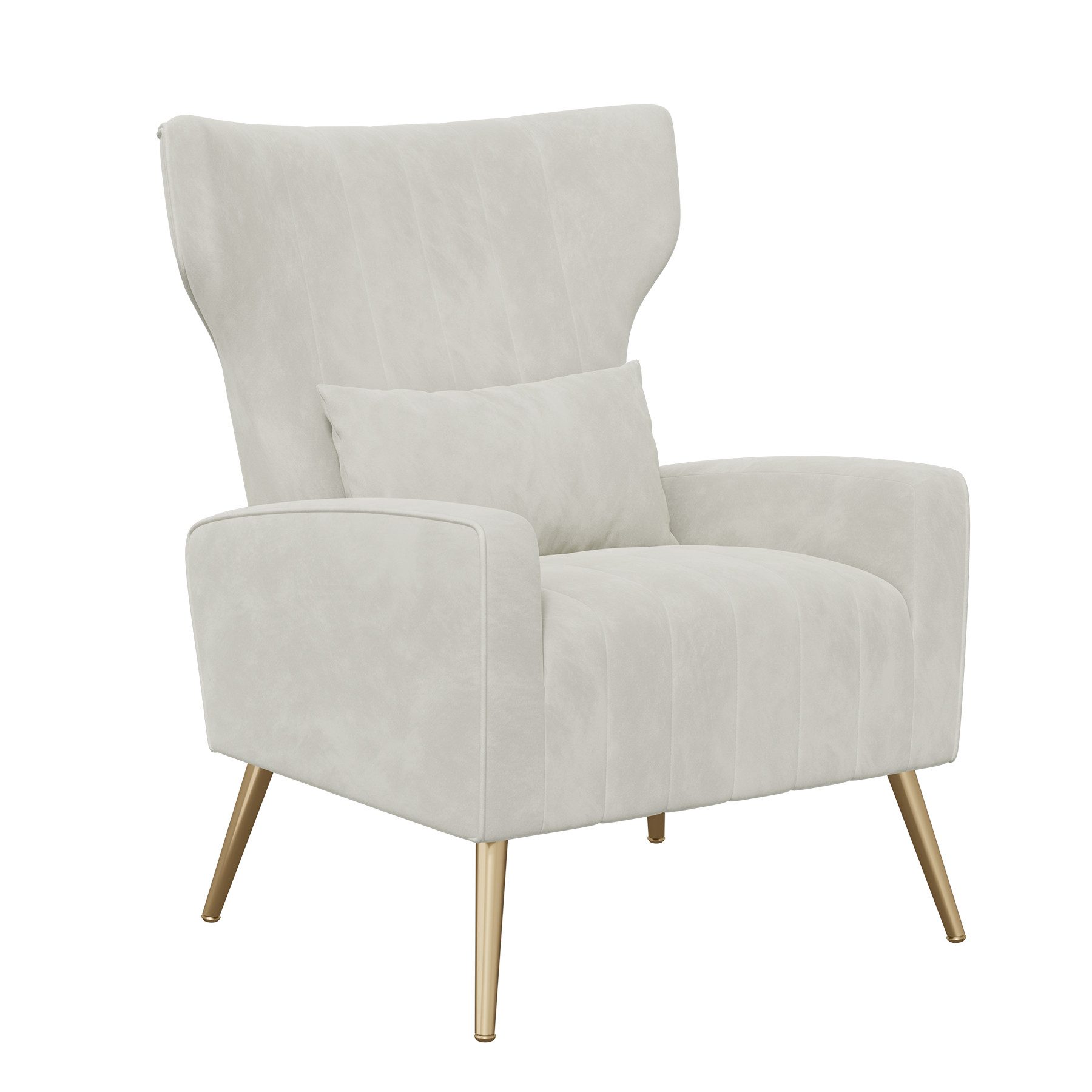 HawthyHome Ohrensessel mit Samtbezug Moderner Loungesessel– günstig online kaufen