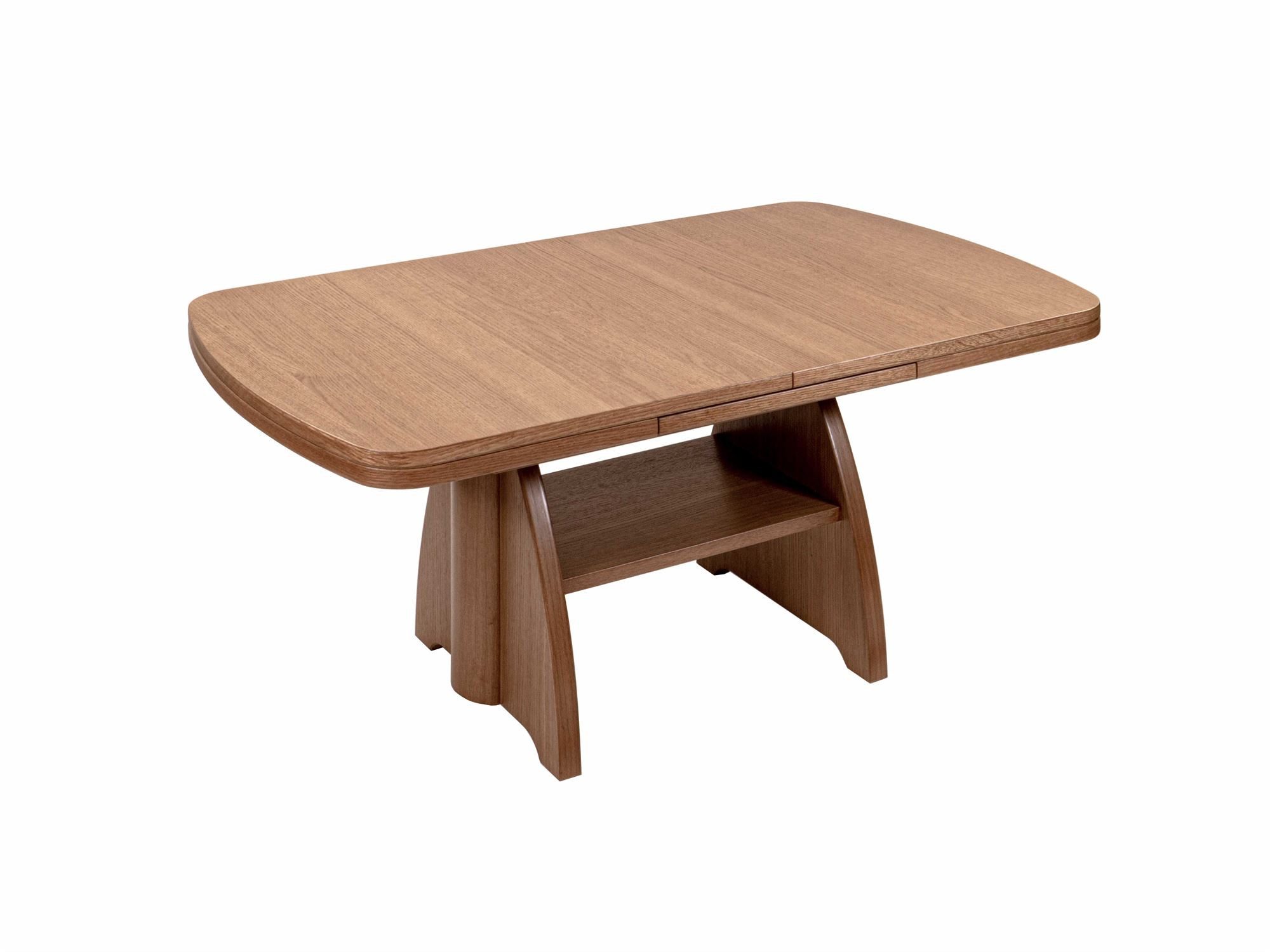 58 aufm Kessel Couchtisch Funktionstisch Clara 101x56x71 Massivholzfurnier Eiche P43 (inkl. Lieferung bis in die Wohnung, 1-St., Lieferung bis Verwendungsstelle), stufenlos höhenverstellbar ausziehbar Tischplatte Massivholzfurnier