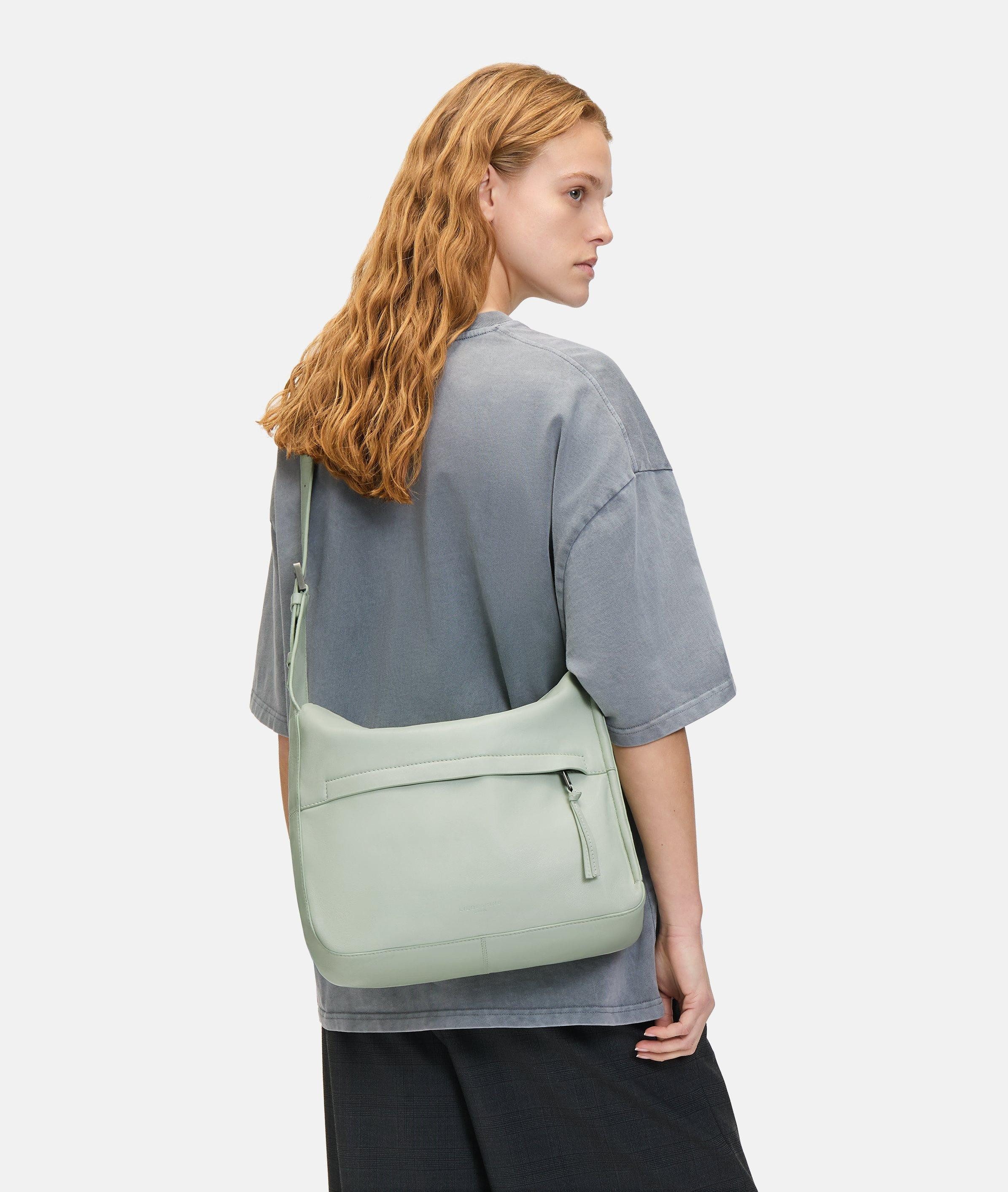 Liebeskind Berlin Schultertasche Sky Hobo M, Mittelgroße Hobo-Bag aus Schafsleder