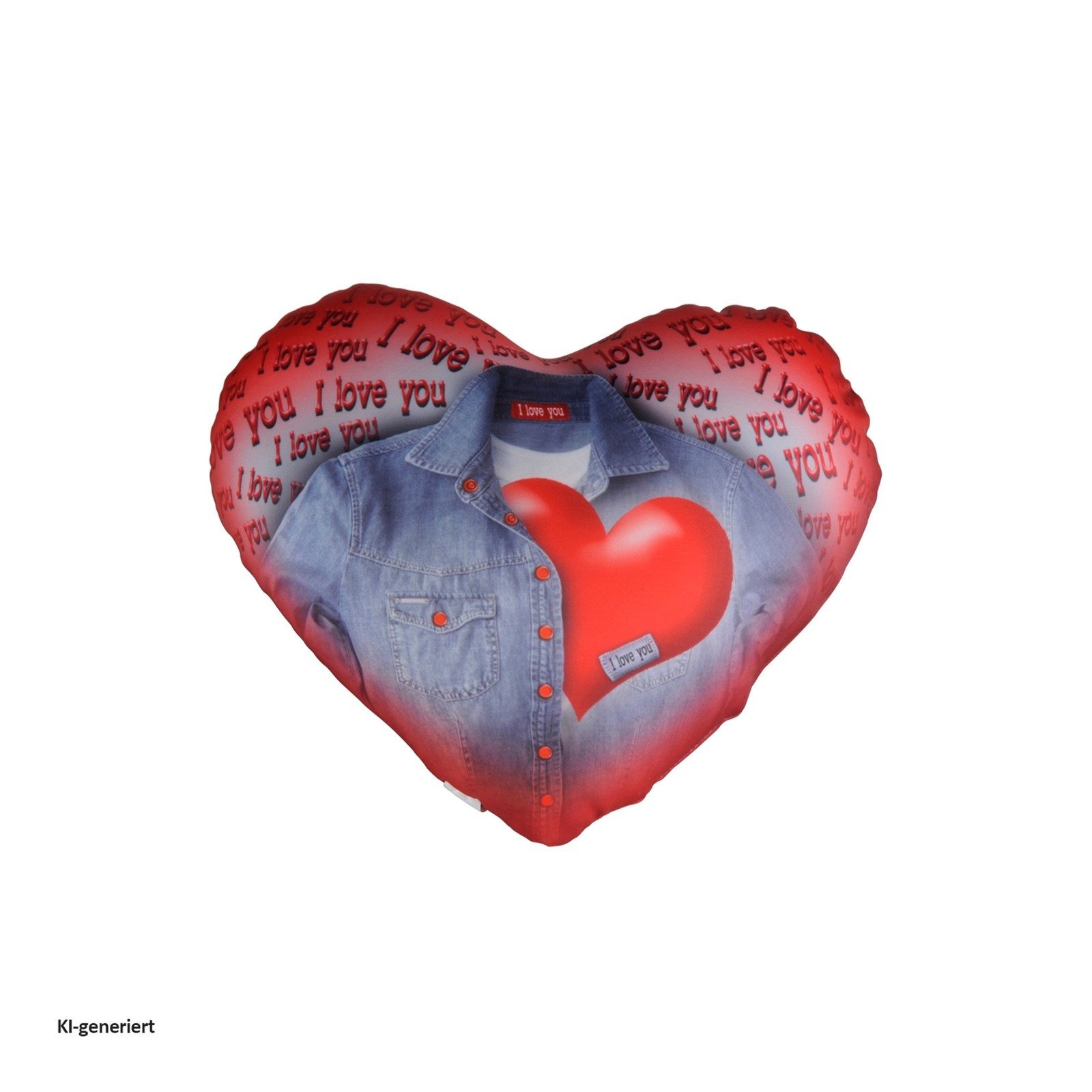 HTI-Living Dekokissen Kissen Valentin Herz, Dekokissen Sofakissen Geschenkidee