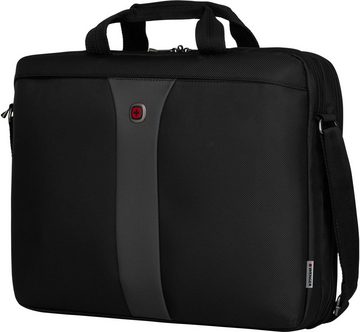Wenger Laptoptasche Legacy, schwarz/grau, mit 17-Zoll Laptopfach und ShockGuard Schutzsystem
