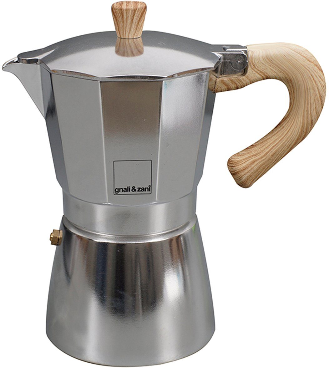 gnali & zani Espressokocher, 9 Tassen, Induktion, Made in Italy