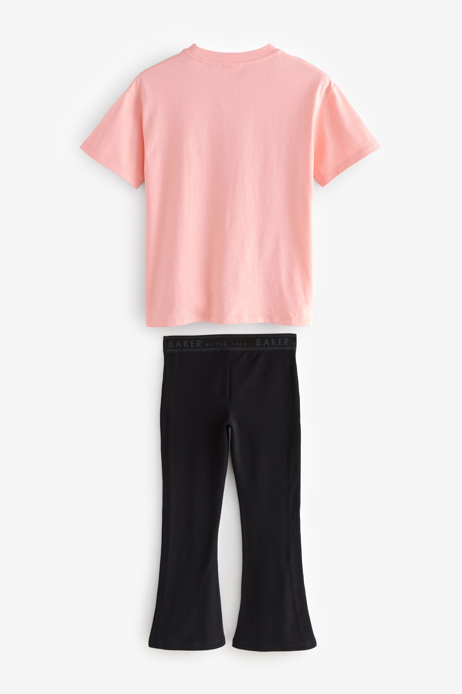 Baker by Ted Baker Shirt & Leggings Baker by Ted Baker T-Shirt mit Logo und Schlaghose (2-tlg)