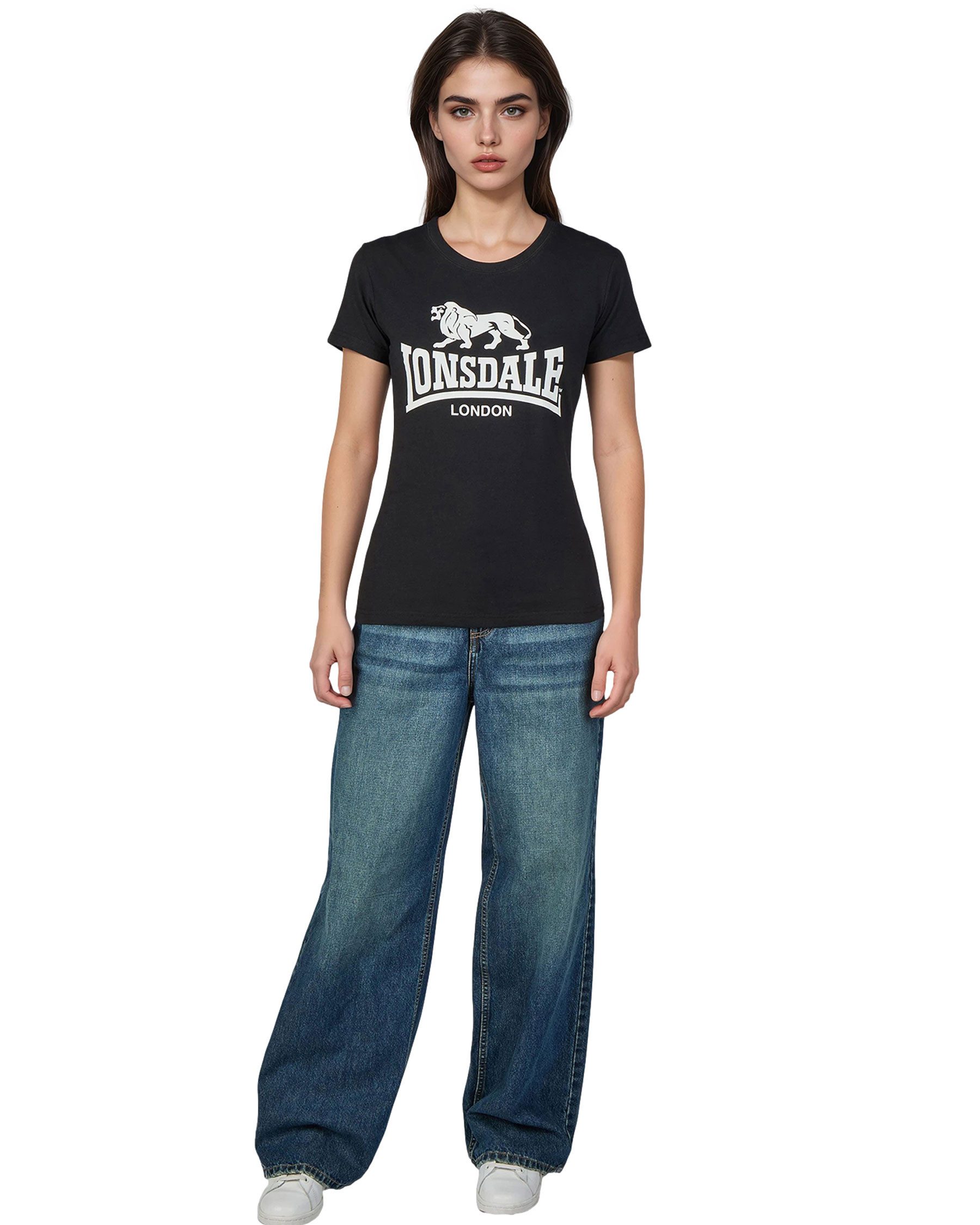 Lonsdale T-Shirt Lonsdale Damen T-Shirt Combe (Packung, 1er-Pack) aus Baumwolle