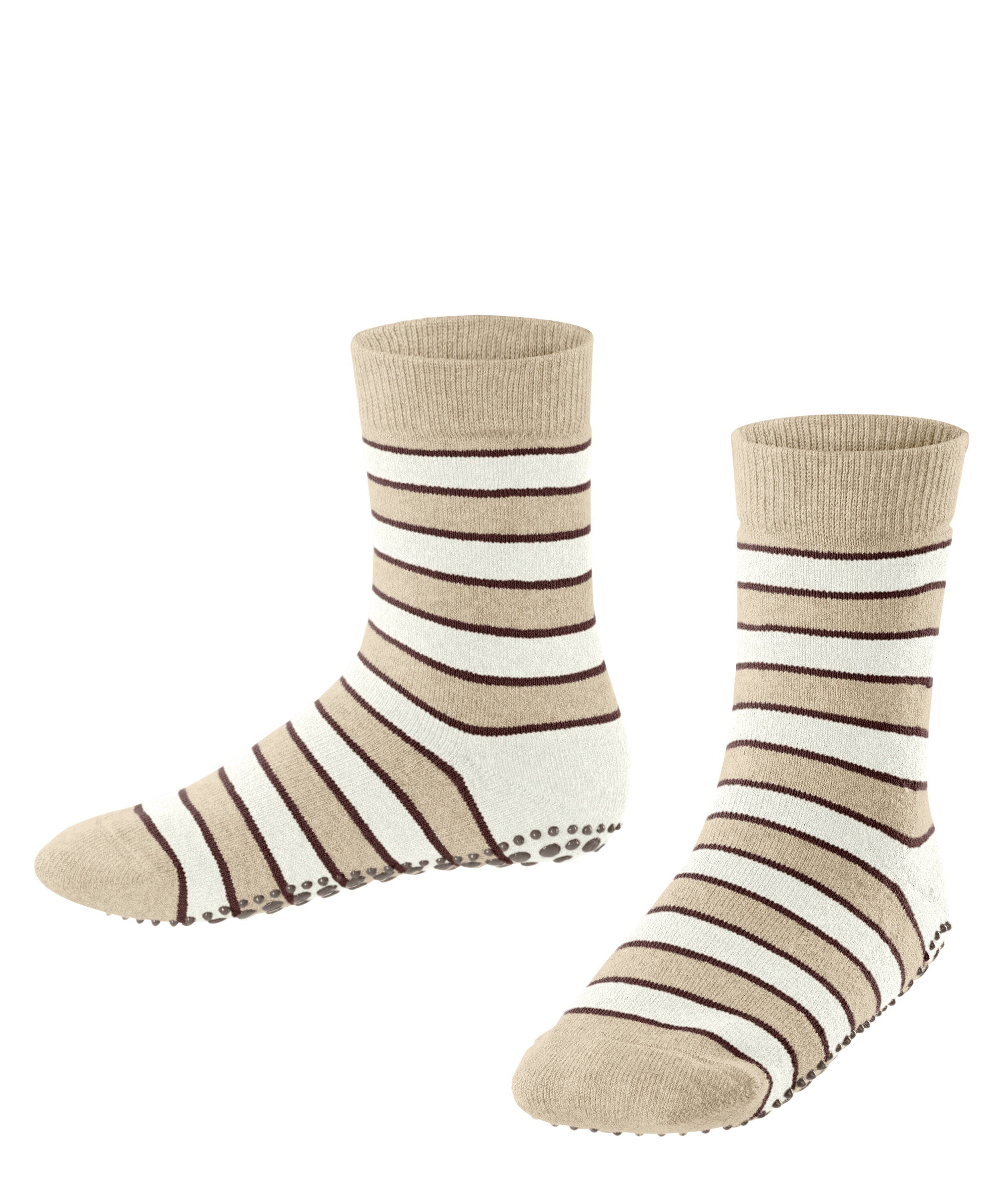 FALKE Носки для дома Simple Stripes (1-Paar) mit rutschhemmendem Noppendruck