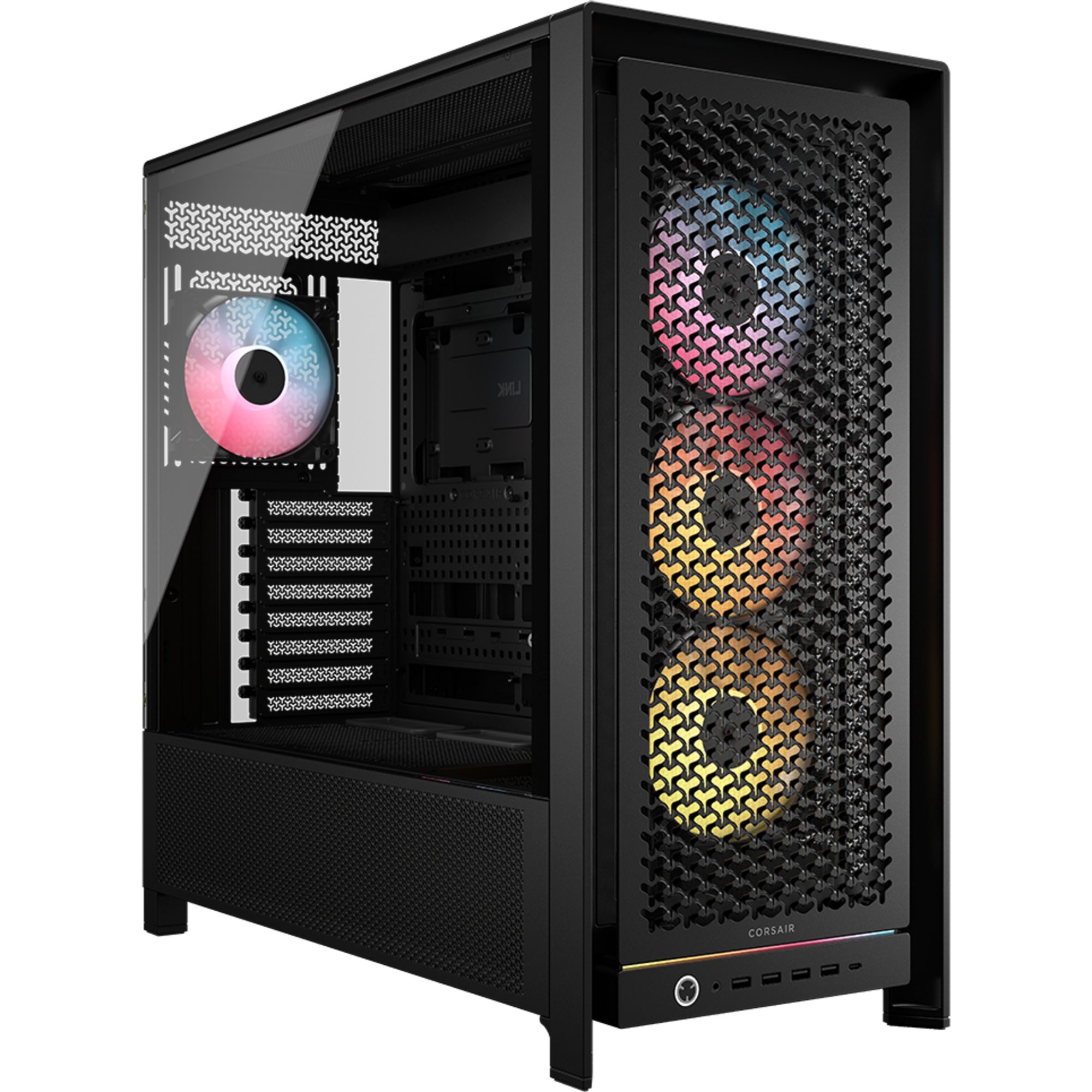 Corsair PC-Gehäuse Corsair FRAME 5000D RS ARGB, Tower-Gehäuse, (Tempered Glass)