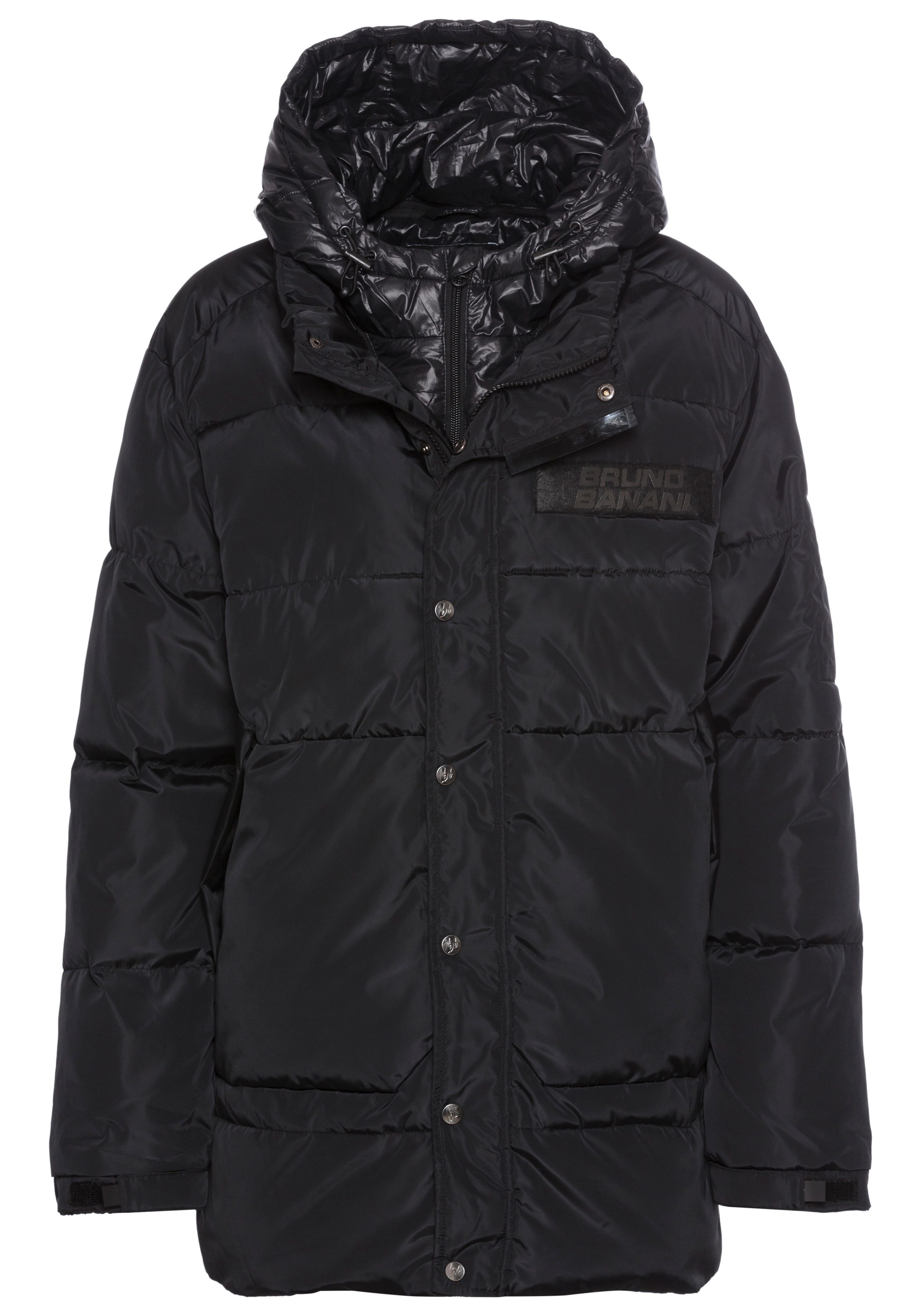 Bruno Banani Winterjacke wärmendes Material, hochschließender Kragen, verstellbare Kapuze. Reduzierter Preis € 103,99. Unverbindliche Preisempfehlung € 129,99