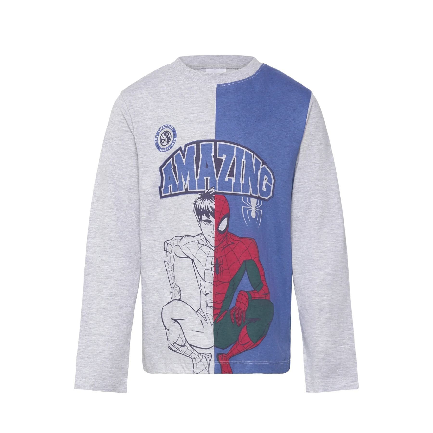 Spiderman Langarmshirt Kinder Shirt Baumwolle Langarm Oberteil für Alltag Schule und Freizeit (1-tlg)