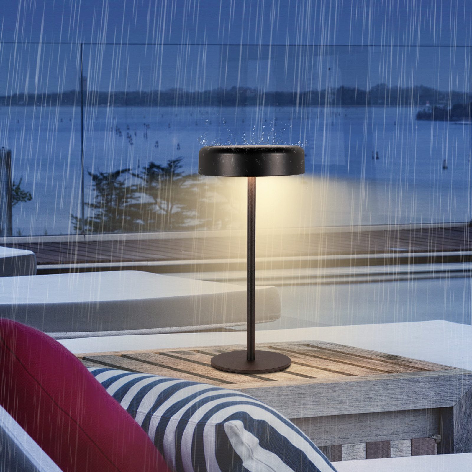 ZMH LED Tischleuchte Kabellos Solar Akku Nachttischlampe Aufladbar Touch Di günstig online kaufen