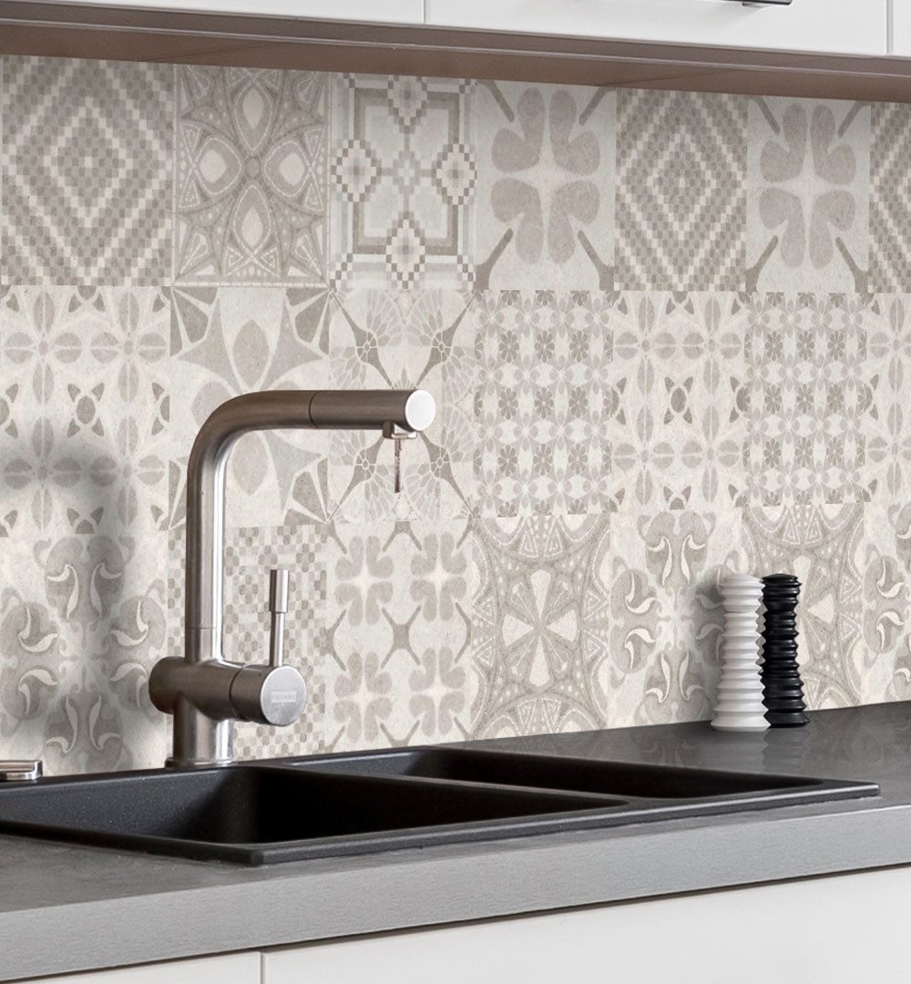 MyMaxxi Küchenrückwand Küchenrückwand selbstklebend Mosaik beige Spritzschutz Folie, (Klebefolie Küchenrückwand aufgerollt B 280 cm x H 60 cm), Beige Mosaik B 280 cm x H 60 cm