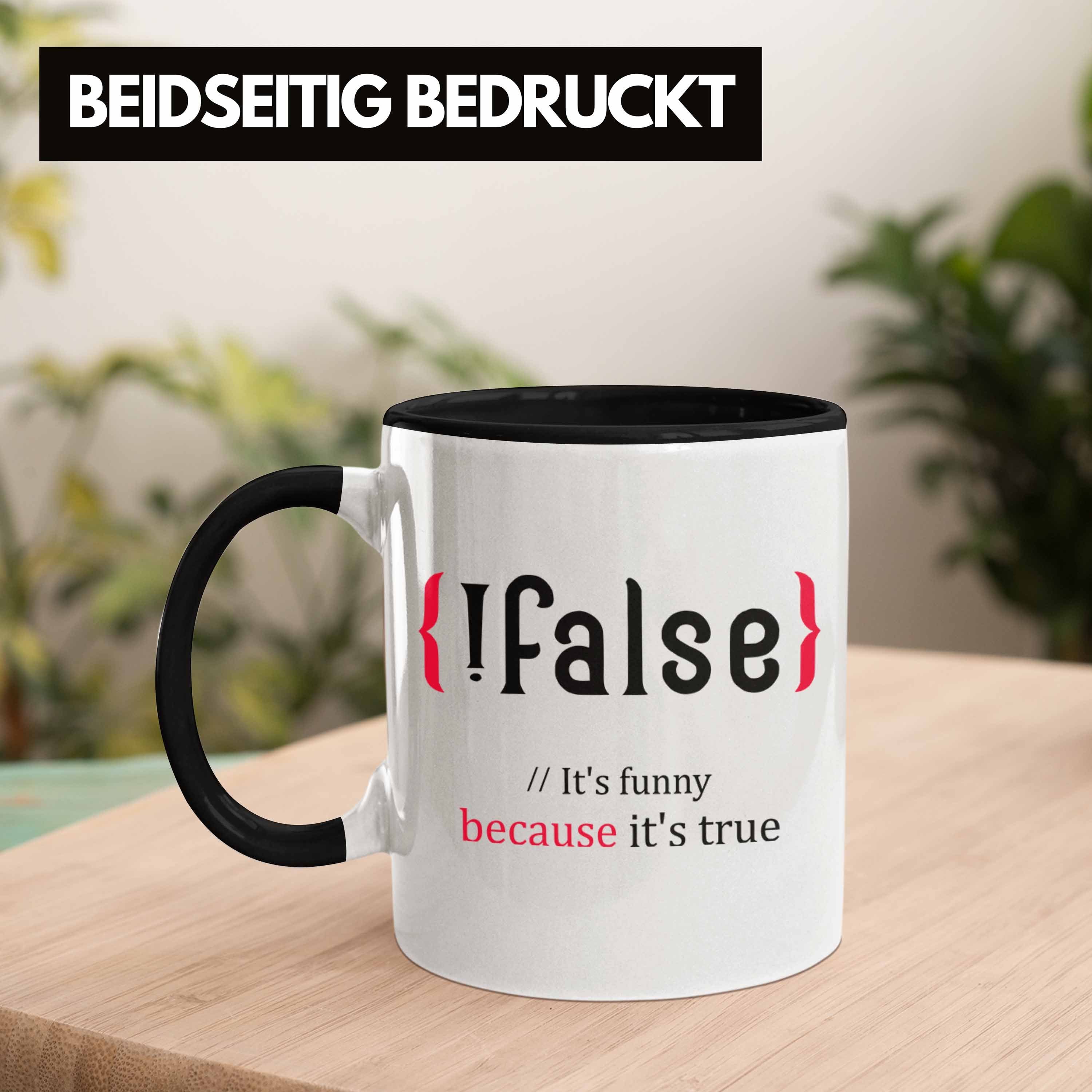 für Softwareentwickler Gesch Schwarz Trendation Tasse Programmierer Tasse Geschenk Nerds Coder