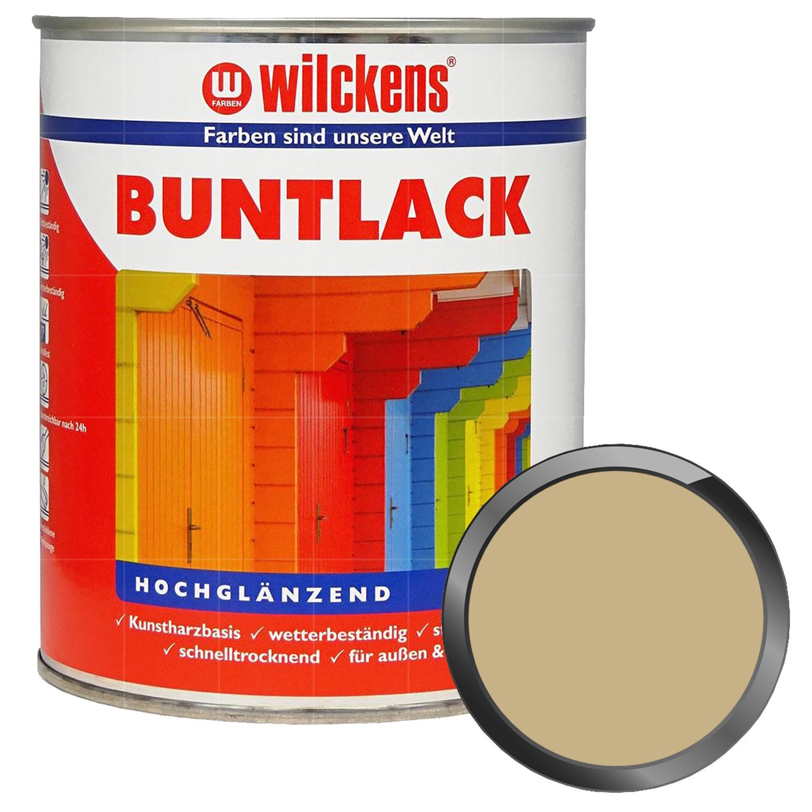 Wilckens Farben Lack Buntlack hochglänzend - 2.5 Liter