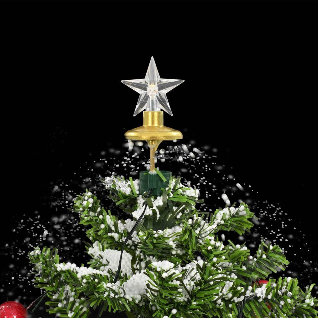 vidaXL Weihnachtsbaum Weihnachtsbaum 75 Schirmfuß Schneiender cm Grün Künstlicher mit