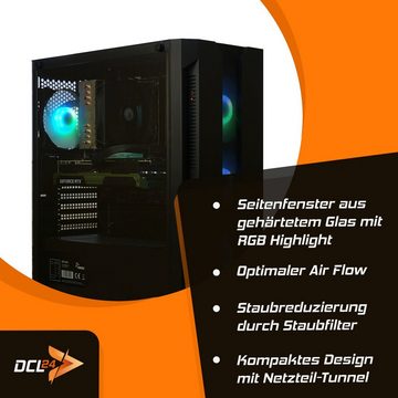 dcl24.de RGB Gaming-PC (AMD Ryzen 5 7600X, RTX 4060, 32 GB RAM, 1000 GB SSD, Luftkühlung, WLAN, Windows 11 Pro)