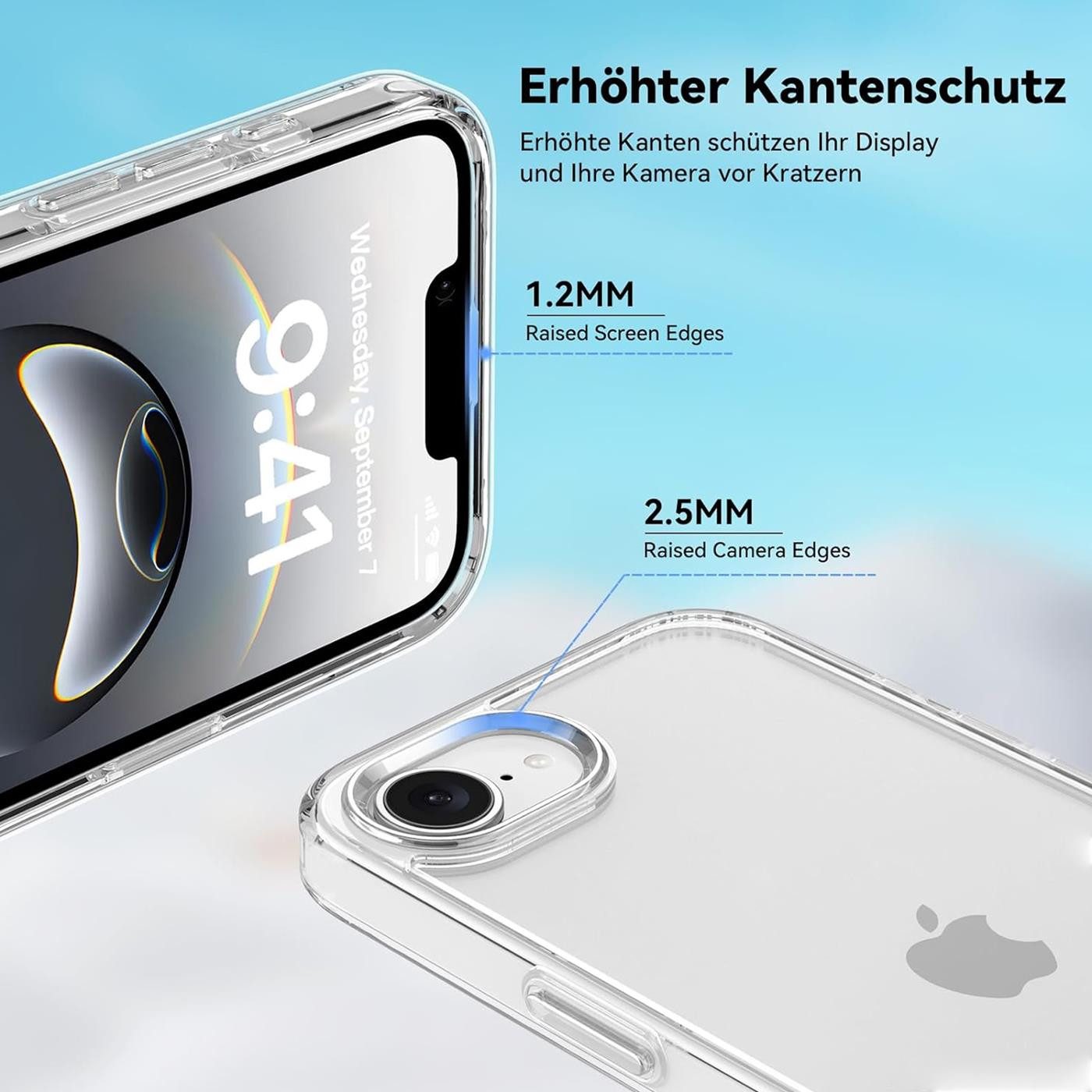 CoolGadget Handyhülle Transparent Ultra Slim Case für iPhone 17e / iPhone 16e 6,1 Zoll, Silikon Hülle Dünne Schutzhülle für iPhone 16e Hülle