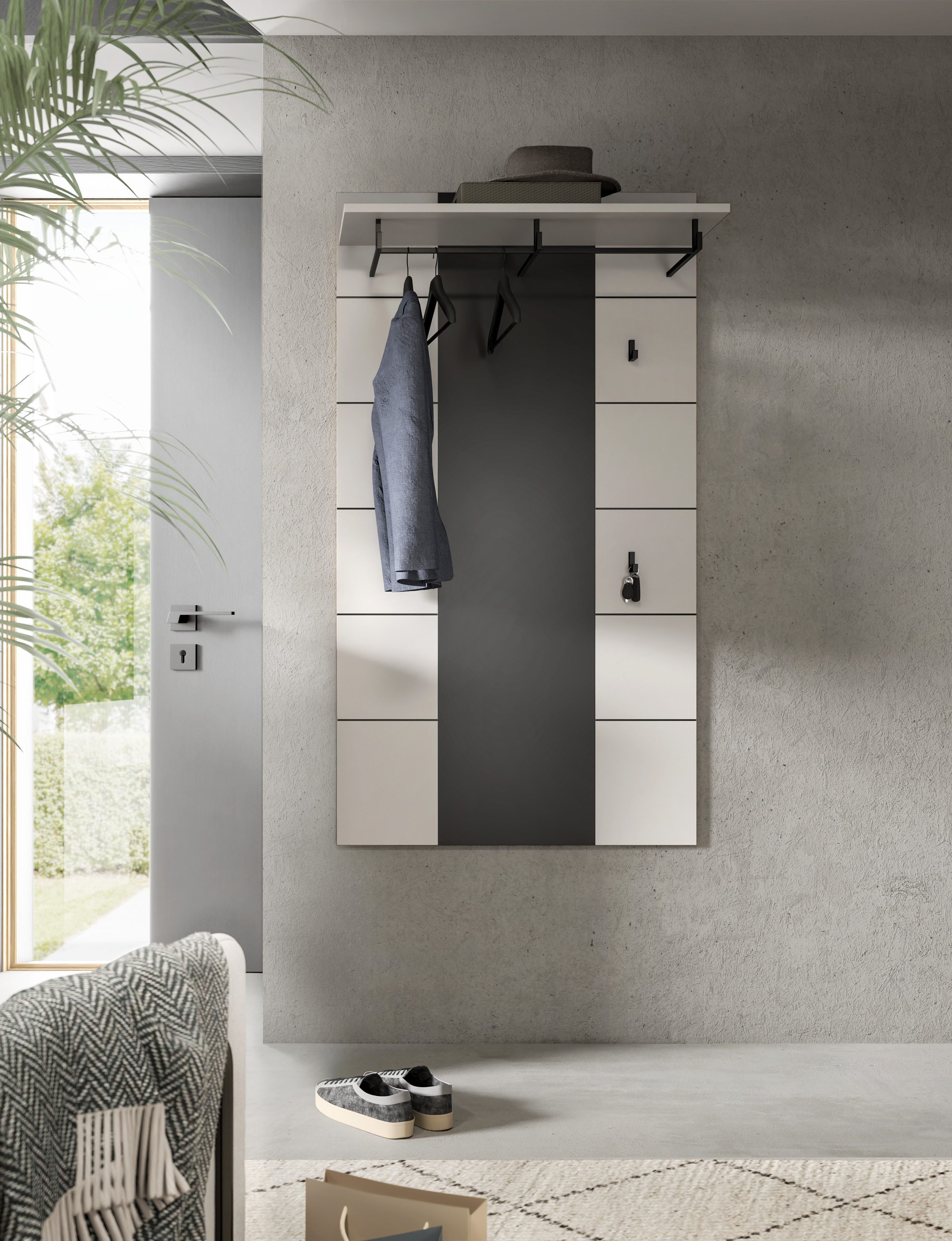 INOSIGN Garderobenpaneel REHAT, TOPSELLER!, Höhe 145 cm, Hutablage, 4 Haken günstig online kaufen