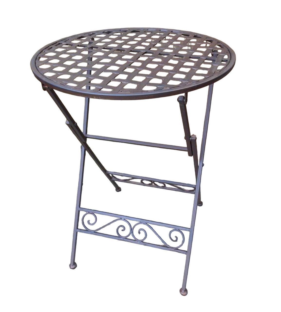 Deko-Impression Beistelltisch Klapptisch Eisentisch Beistelltisch Ablagetisch rund D 44 cm (1-St)