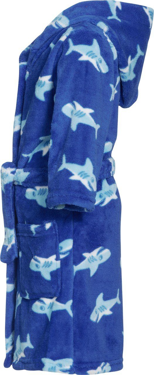 Playshoes Kinderbademantel Fleece-Bademantel Hai – Bild 3 von 4