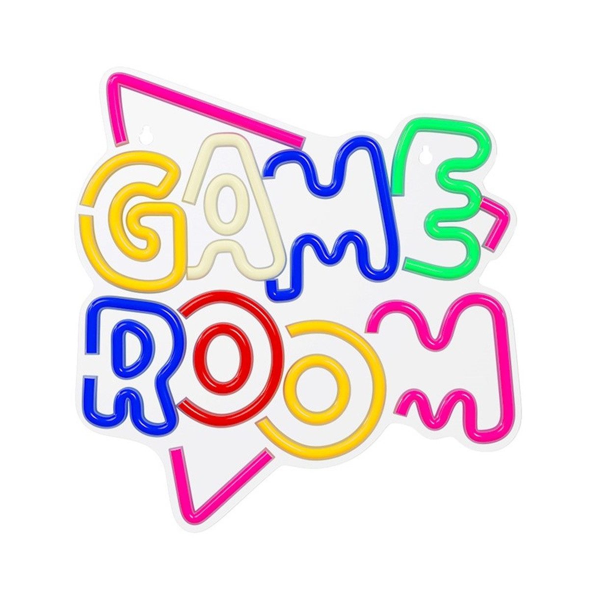 Forever Light LED Dekolicht Neon PLEXI LED GAME ROOM multicolor NNE20, LED fest integriert, Multicolor, Dimmfunktion, Ein-/Ausschalter, USB-Stromversorgung