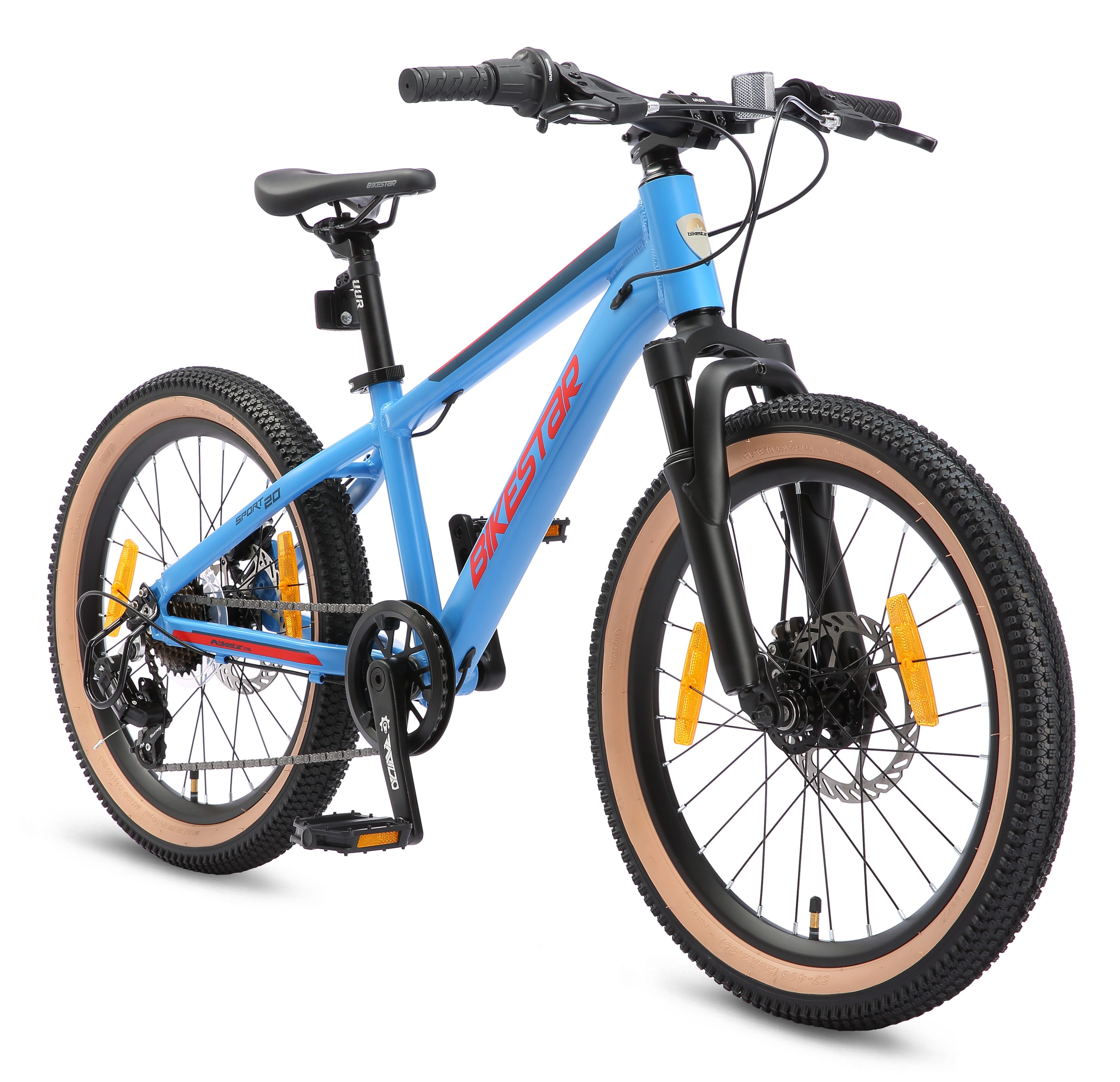 Bikestar Jugendfahrrad, 7 Gang Shimano RD-TY21 Schaltwerk, Kettenschaltung