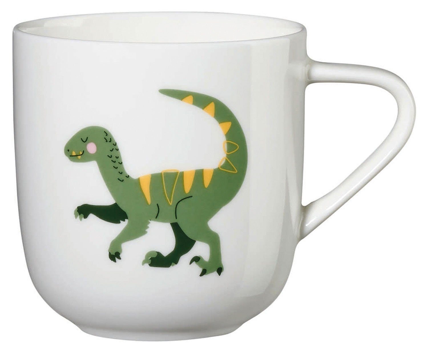 ASA SELECTION Becher KIDS, Henkelbecher, Gelb, Grün, Weiß, Rosa, 250 ml, Fine Bone China