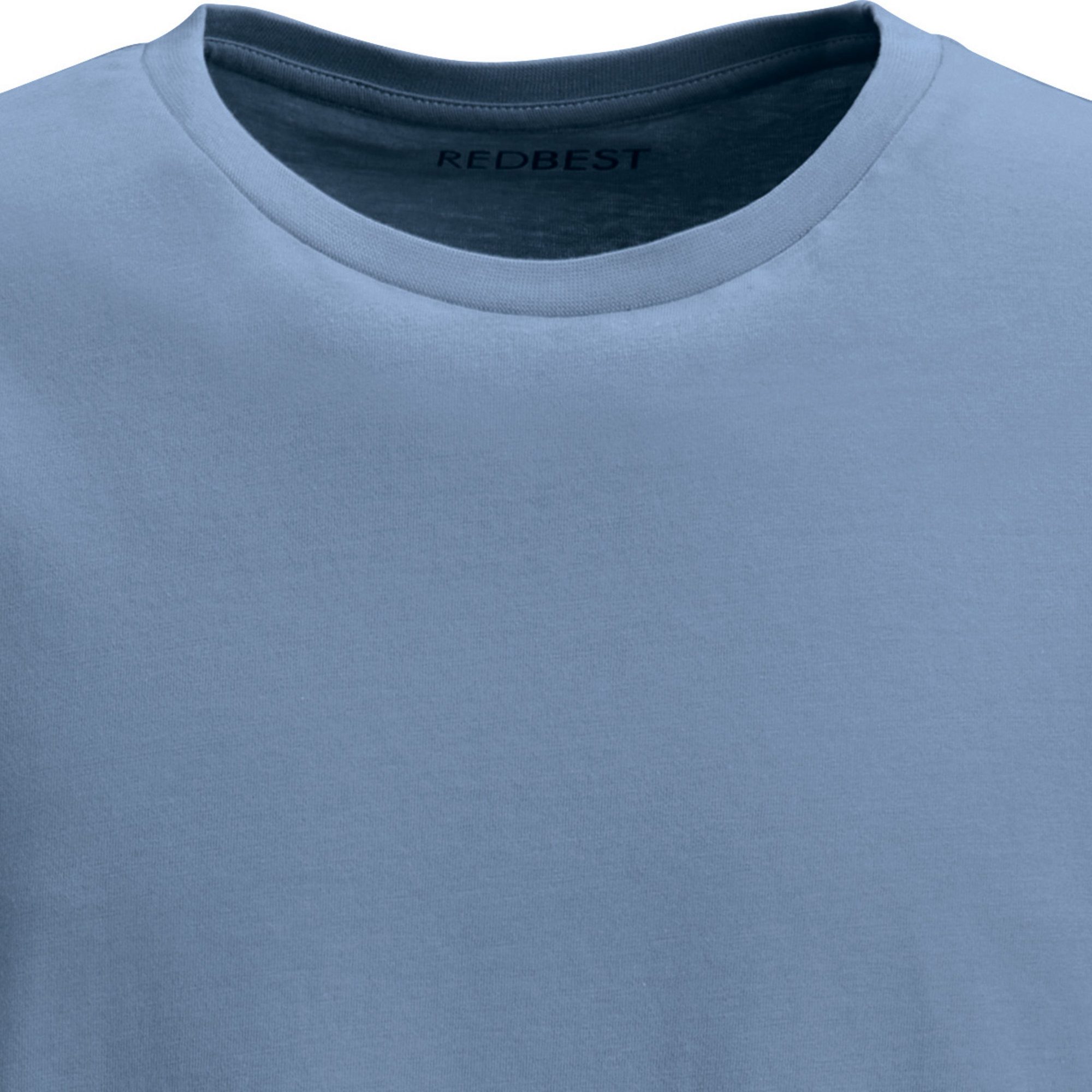REDBEST Pyjamaoberteil Herren-T-Shirt Single-Jersey Uni