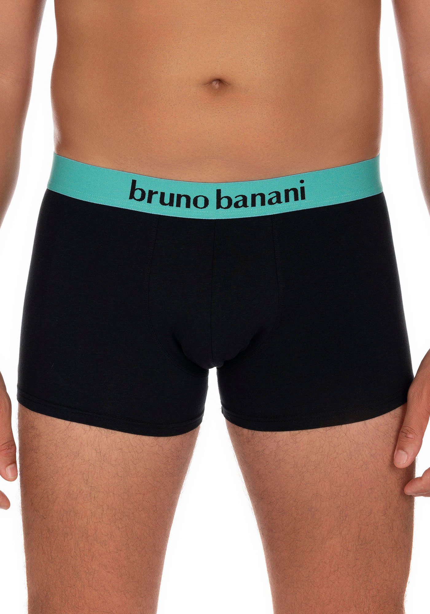 Bruno Banani Boxer Flowing (2er Pack) mit kontrastreichem Logobund günstig online kaufen